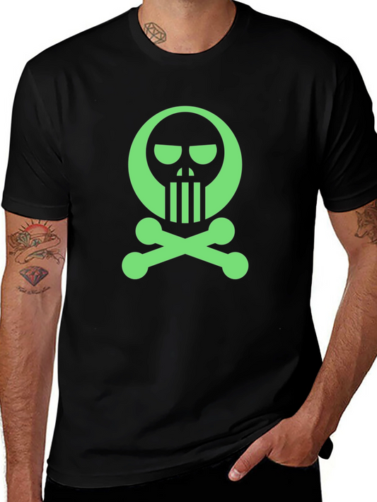Skull & Crossbones Graphic Tee - Mens Black T-Shirt