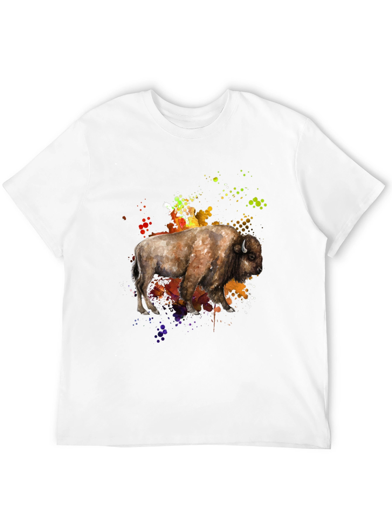 Watercolor Buffalo Graphic Tee