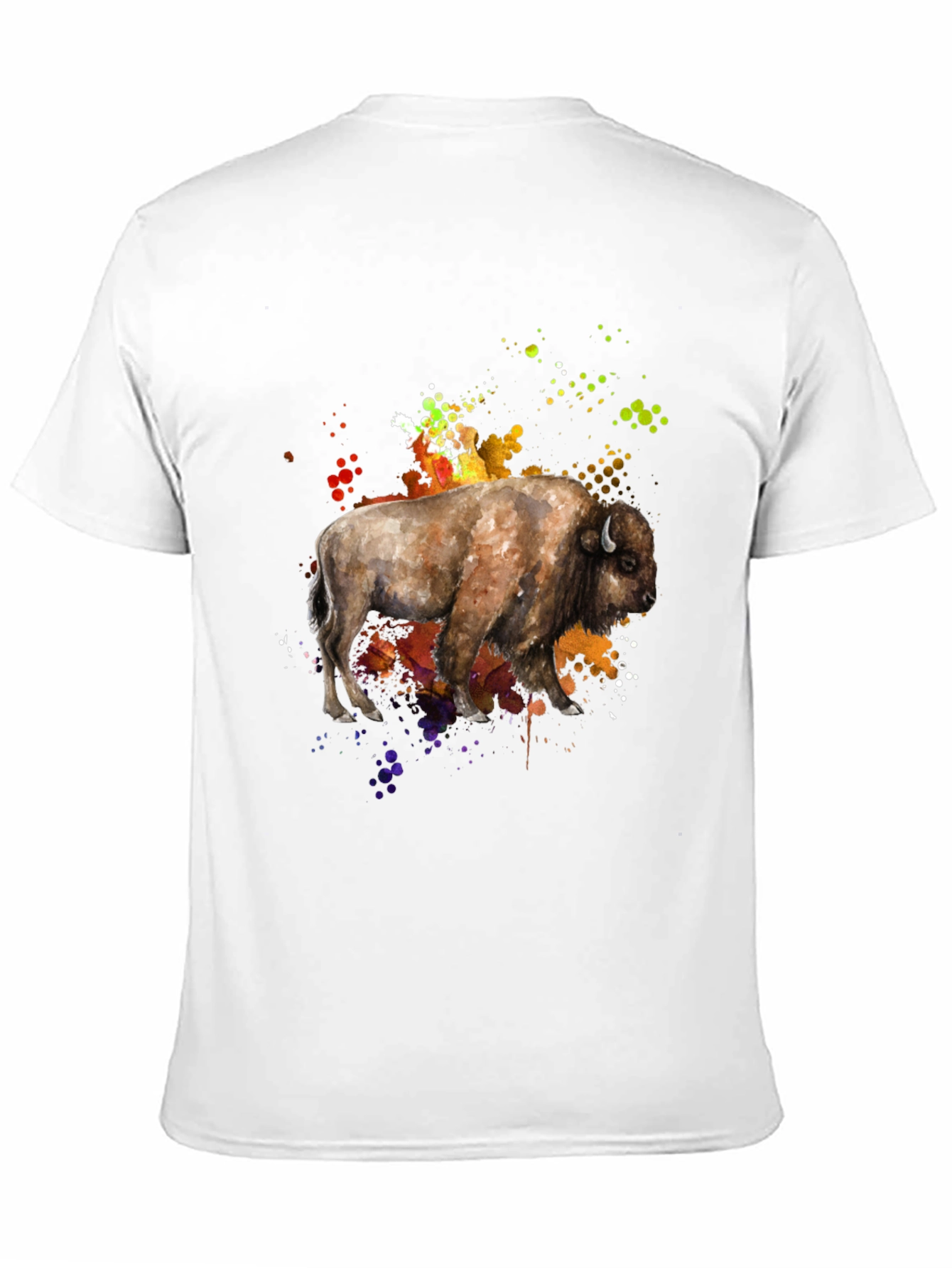 Watercolor Buffalo Graphic Tee