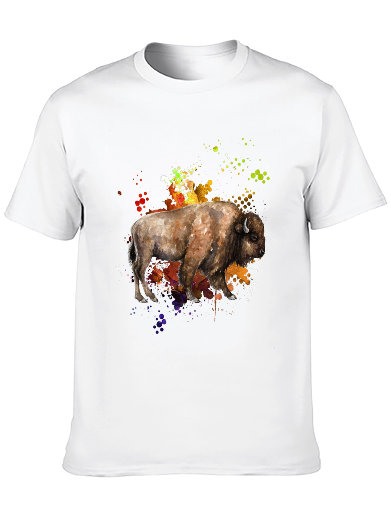 Watercolor Buffalo Graphic Tee
