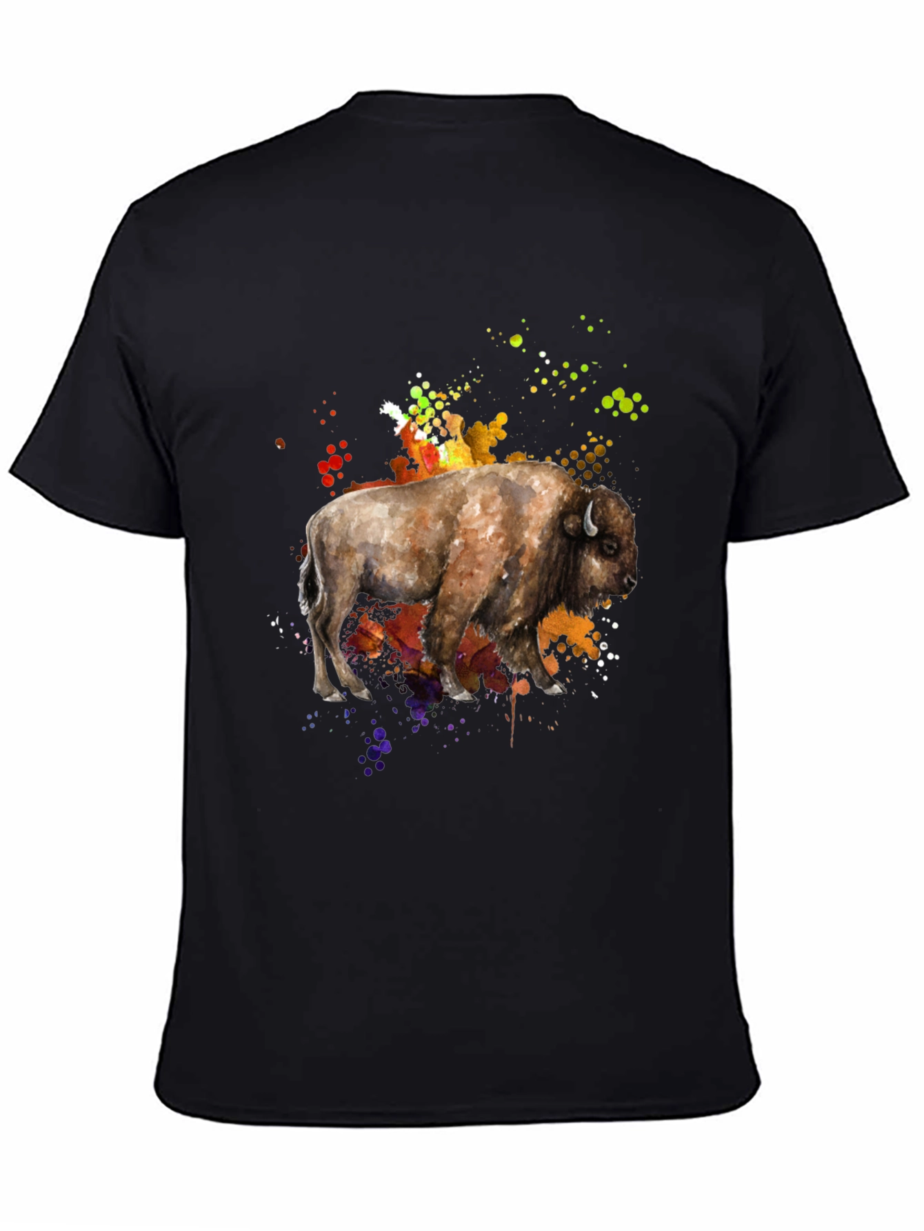 Watercolor Buffalo Graphic Tee