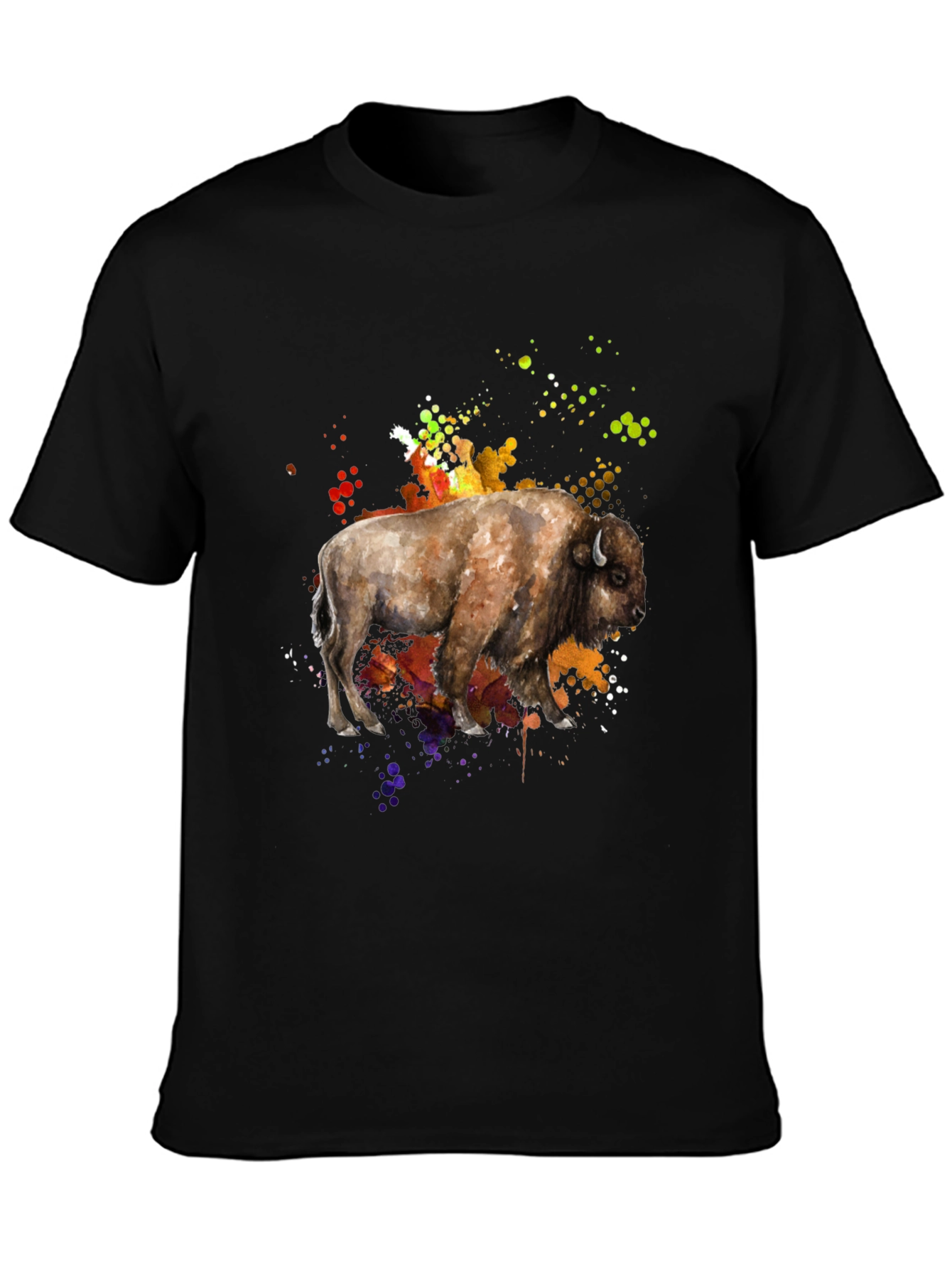 Watercolor Buffalo Graphic Tee