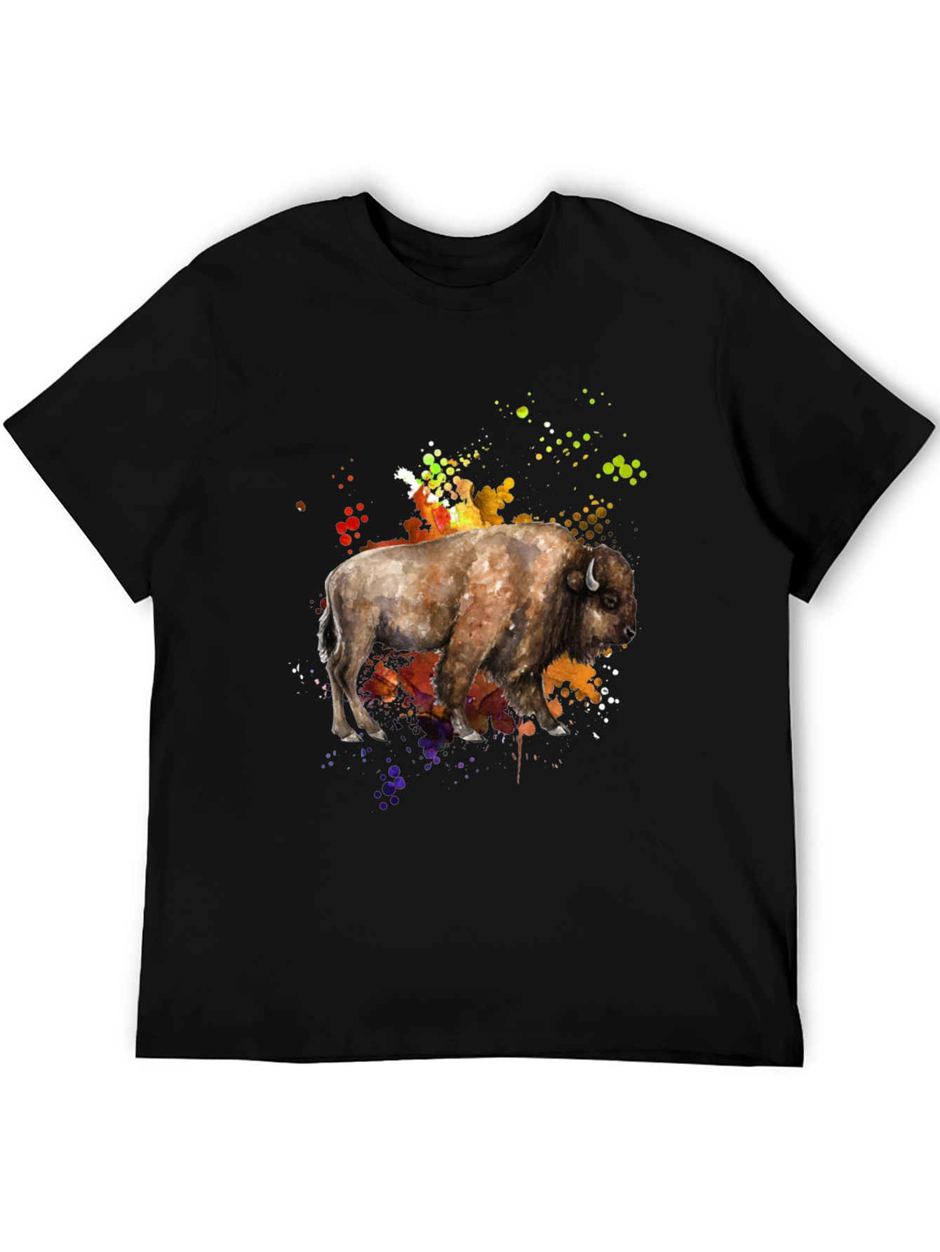 Watercolor Buffalo Graphic Tee
