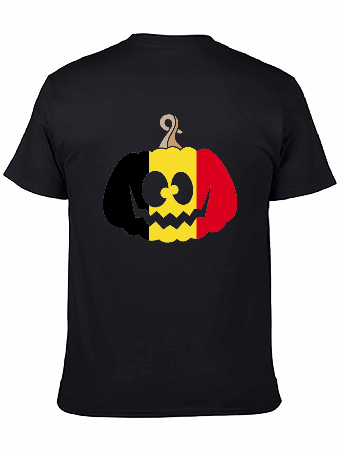 Belgian Flag Pumpkin T-Shirt Halloween Costume Tee