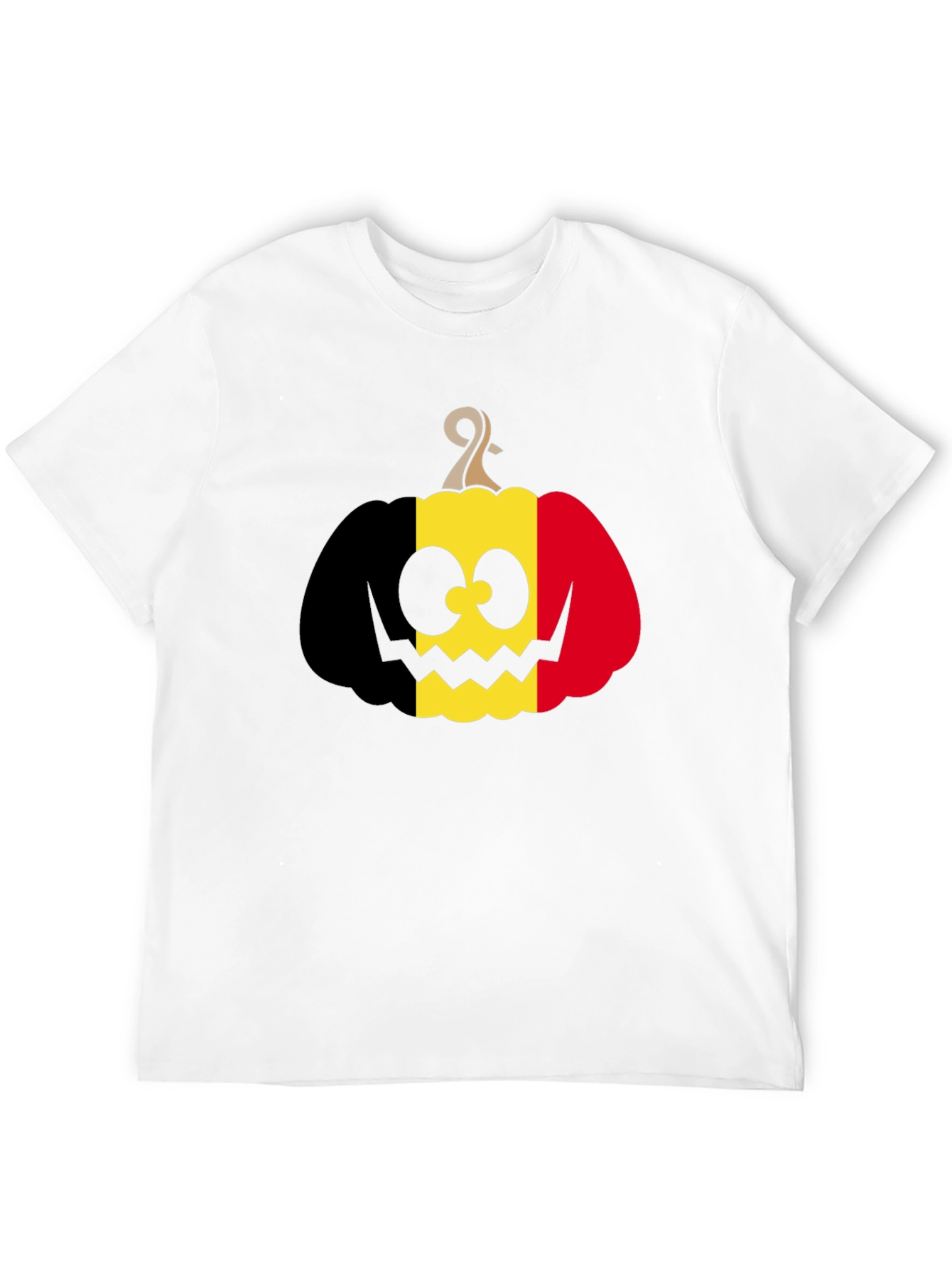 Belgian Flag Pumpkin T-Shirt Halloween Costume Tee