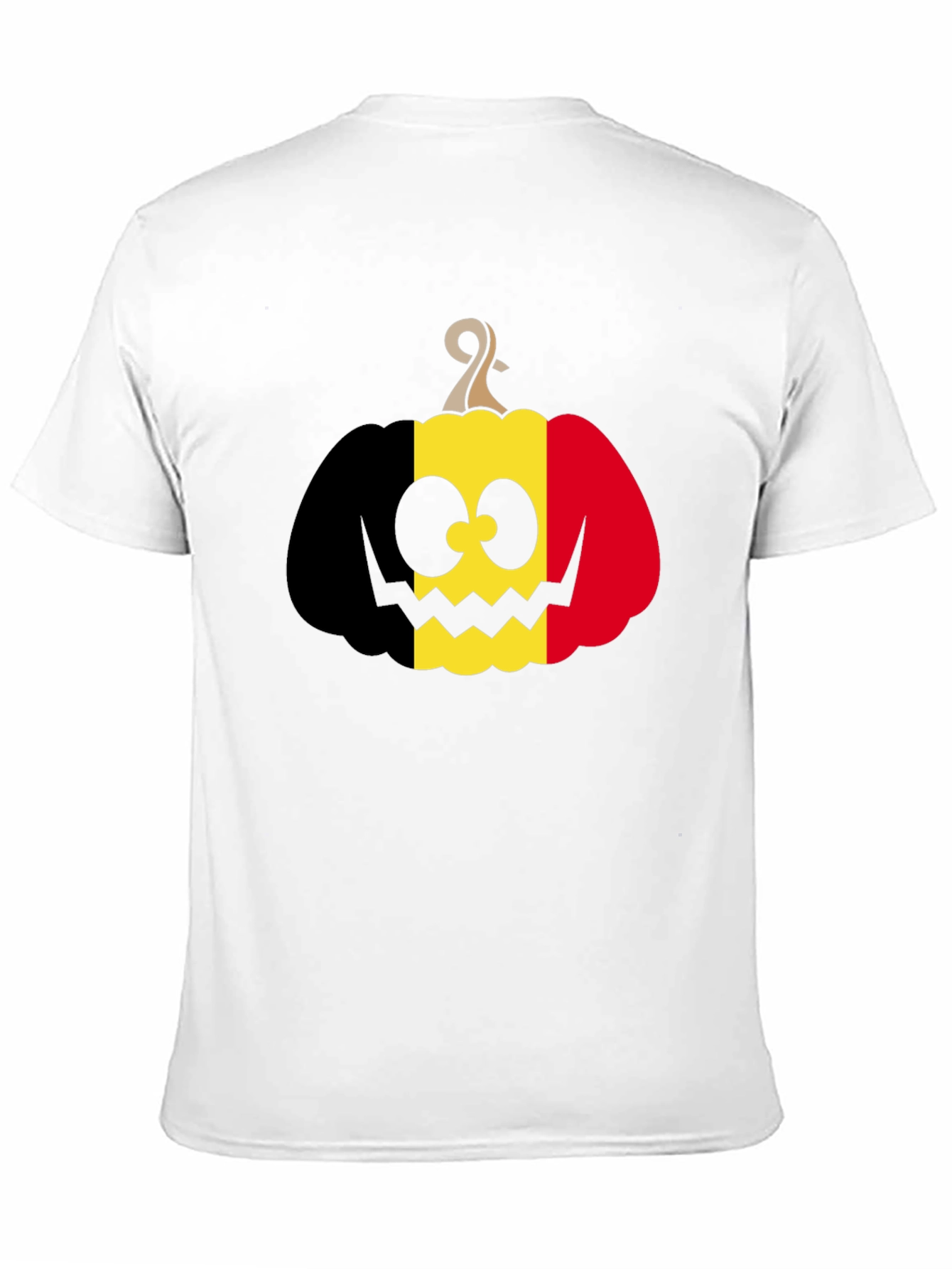 Belgian Flag Pumpkin T-Shirt Halloween Costume Tee
