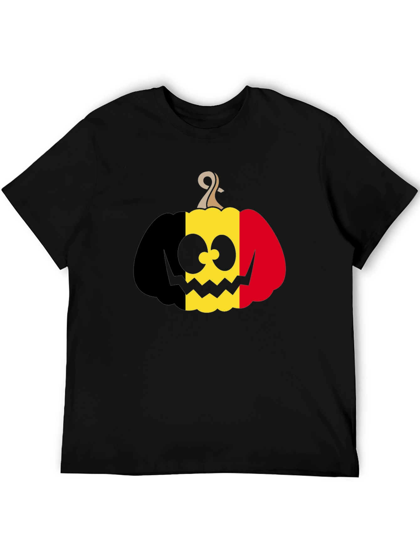 Belgian Flag Pumpkin T-Shirt Halloween Costume Tee
