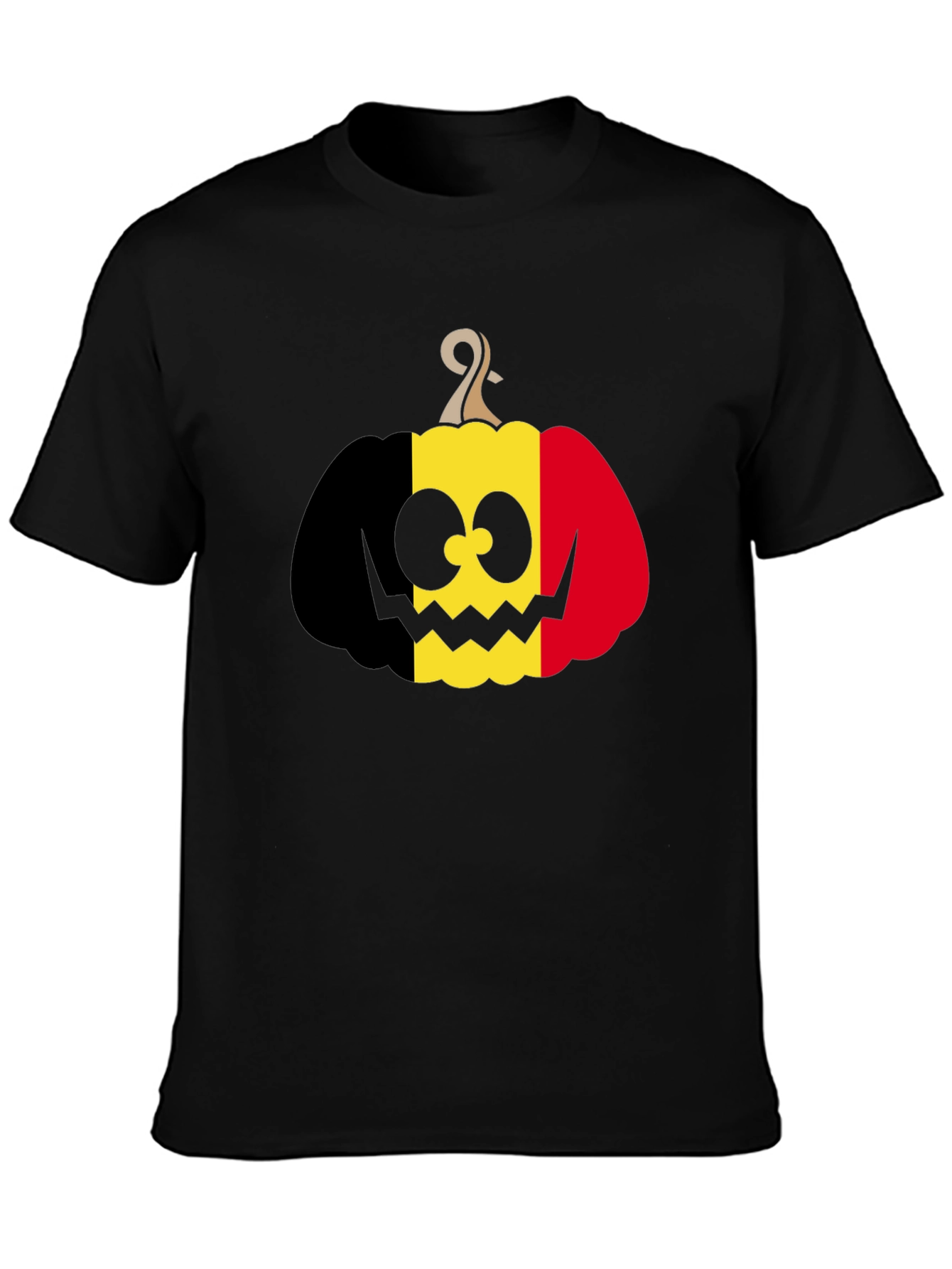 Belgian Flag Pumpkin T-Shirt Halloween Costume Tee