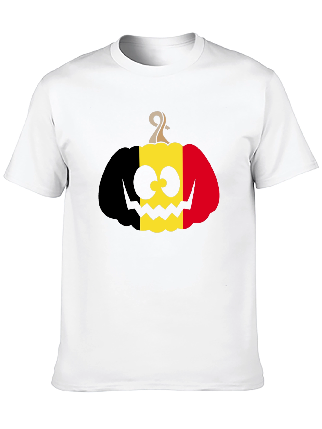 Belgian Flag Pumpkin T-Shirt Halloween Costume Tee