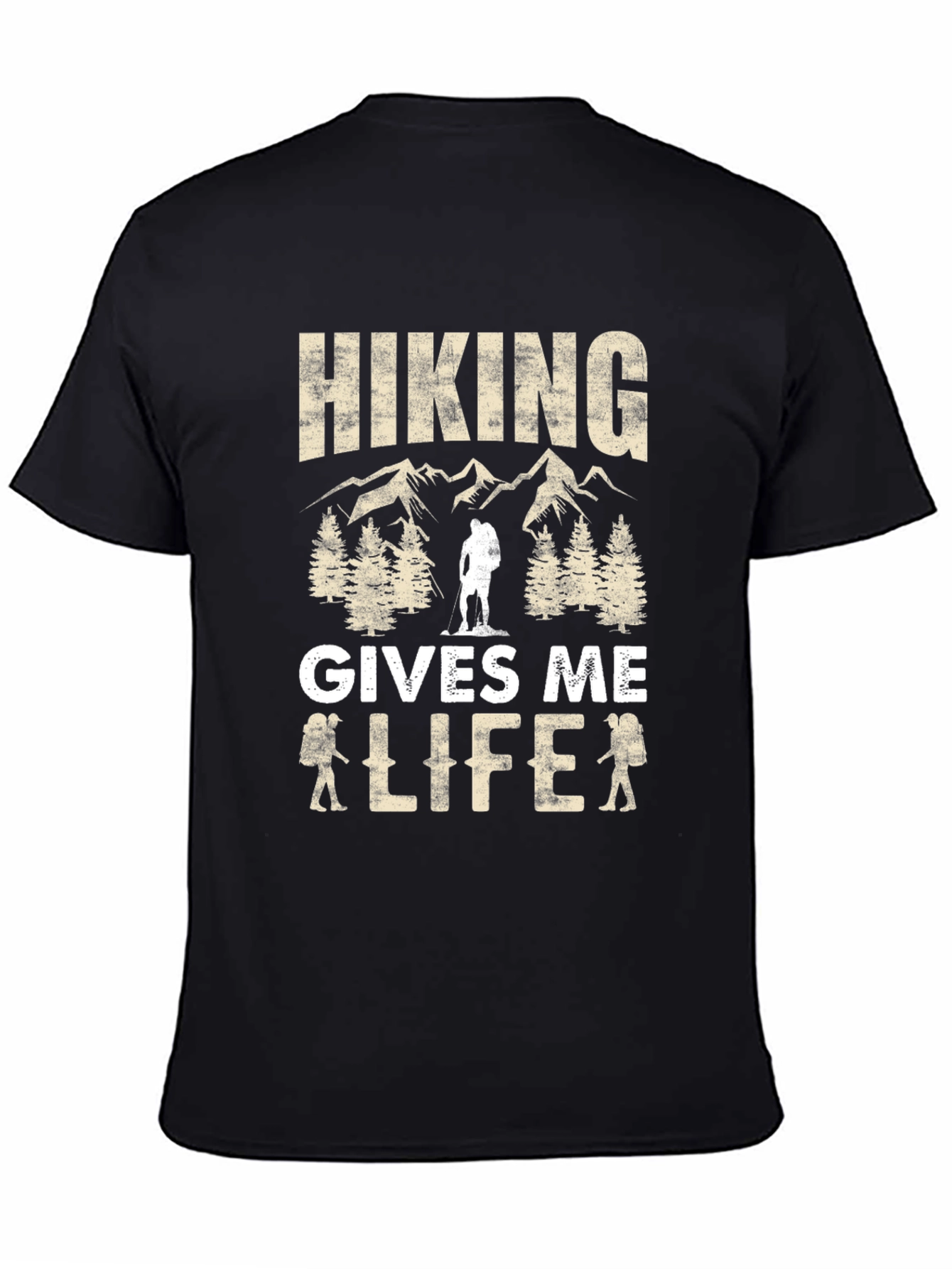 Hiking Gives Me Life T-Shirt Outdoors Adventure Tee