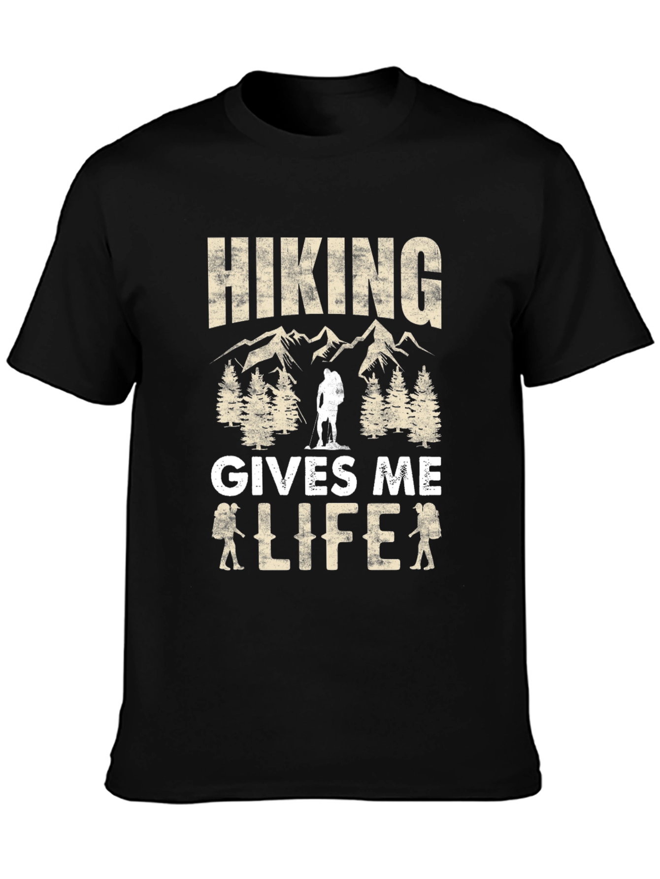 Hiking Gives Me Life T-Shirt Outdoors Adventure Tee