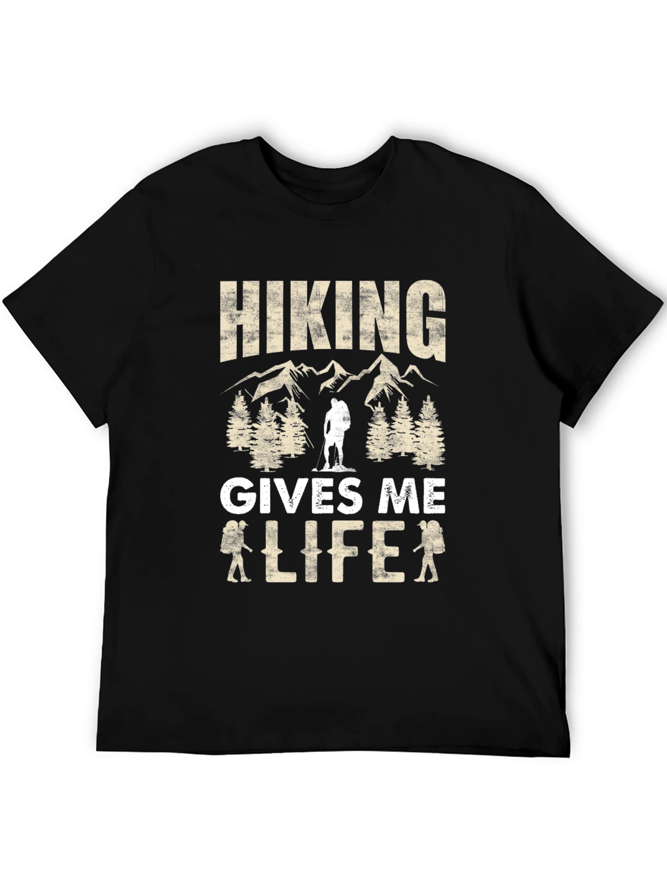 Hiking Gives Me Life T-Shirt Outdoors Adventure Tee