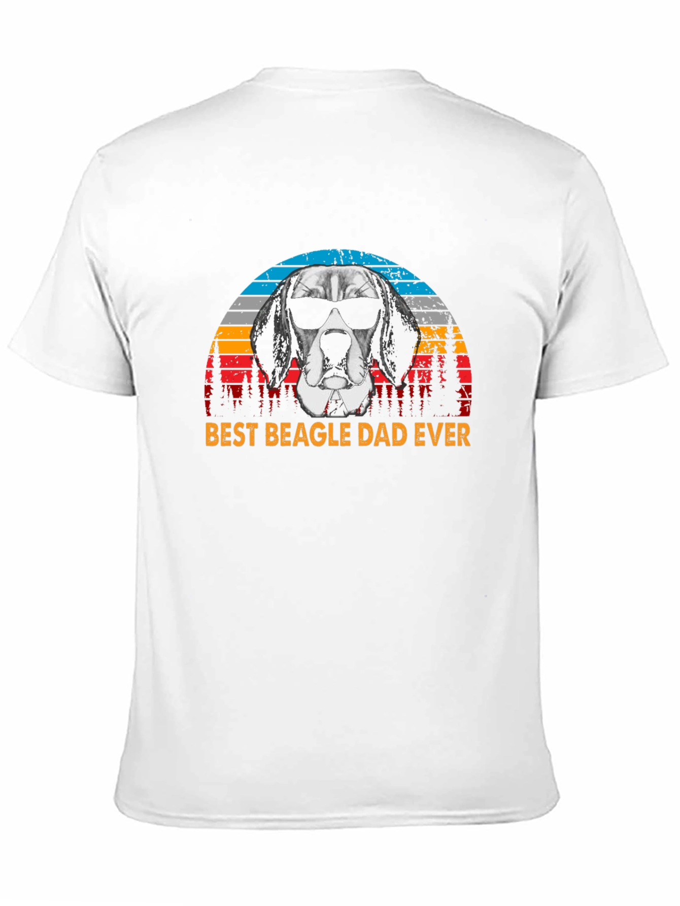 Best Beagle Dad Ever Black Graphic Tee