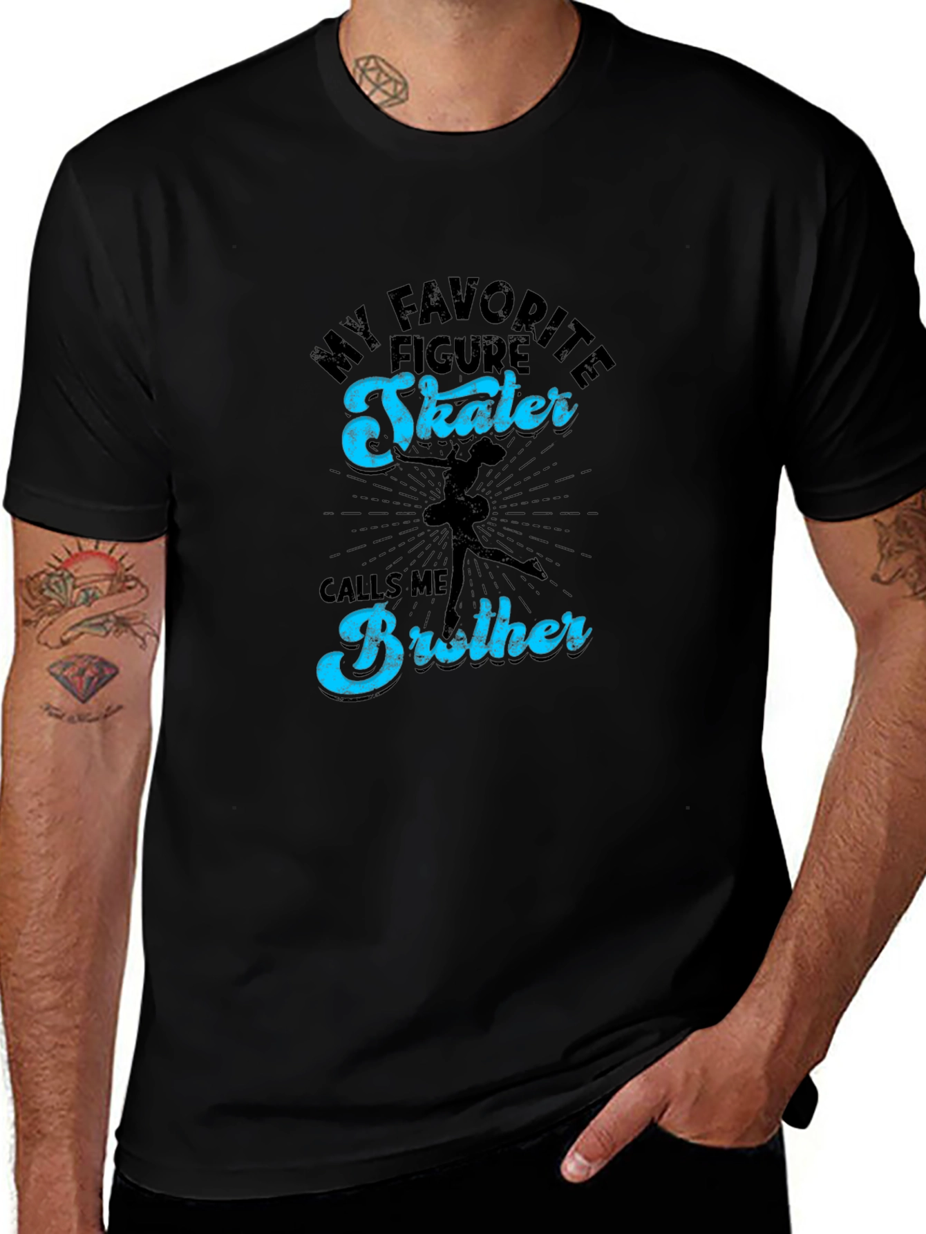 Figure Skater Brother Tee - Sport Fan Apparel