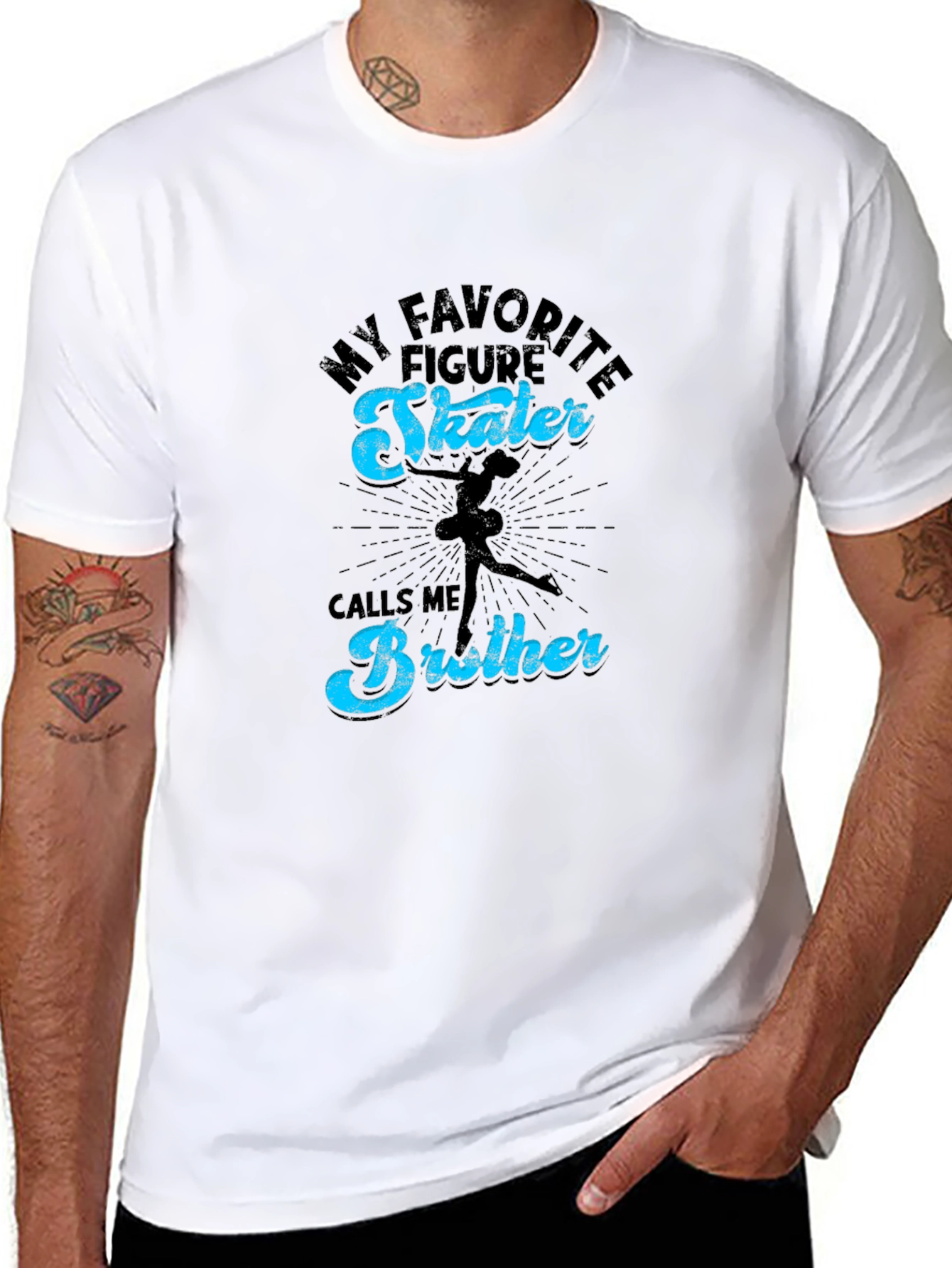 Figure Skater Brother Tee - Sport Fan Apparel