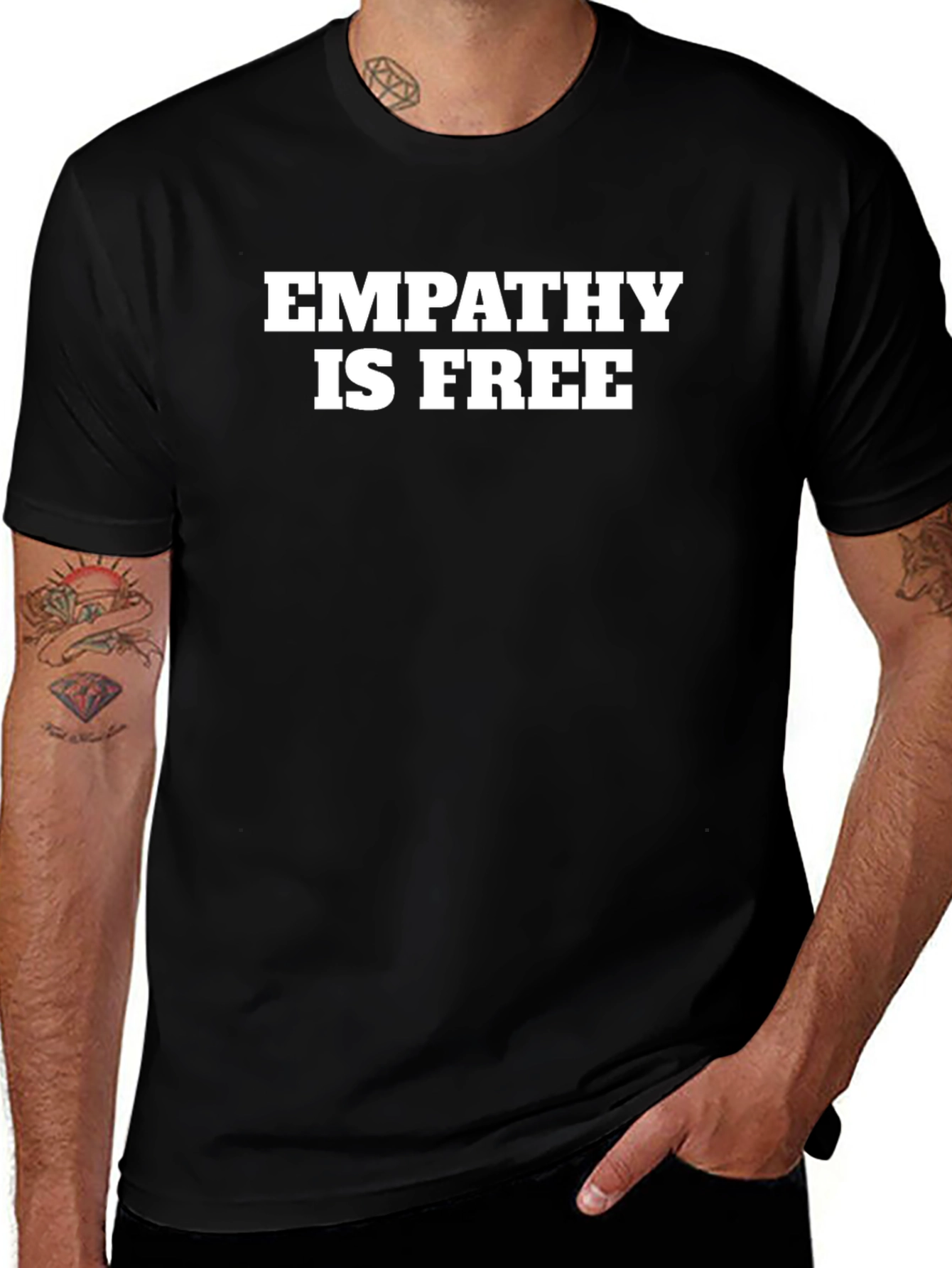 Empathy Is Free Graphic T-Shirt - Soft Cotton Blend