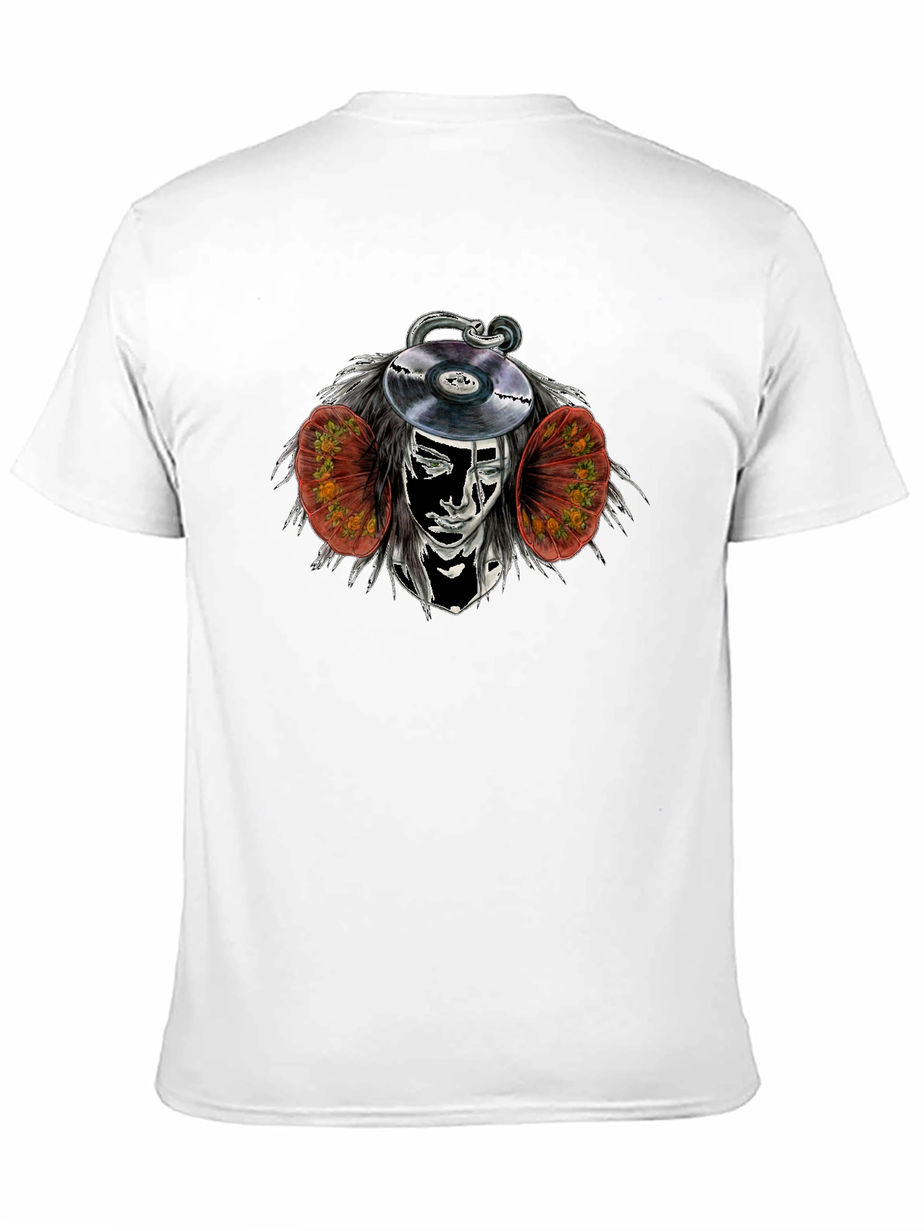 Abstract DJ Graphic Black Tee
