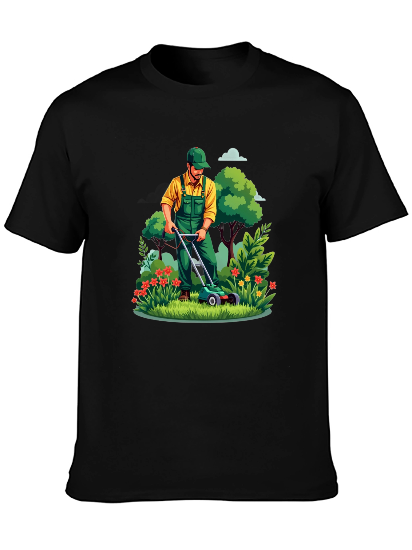 Gardener T-Shirt - Lawn Mowing Graphic Tee
