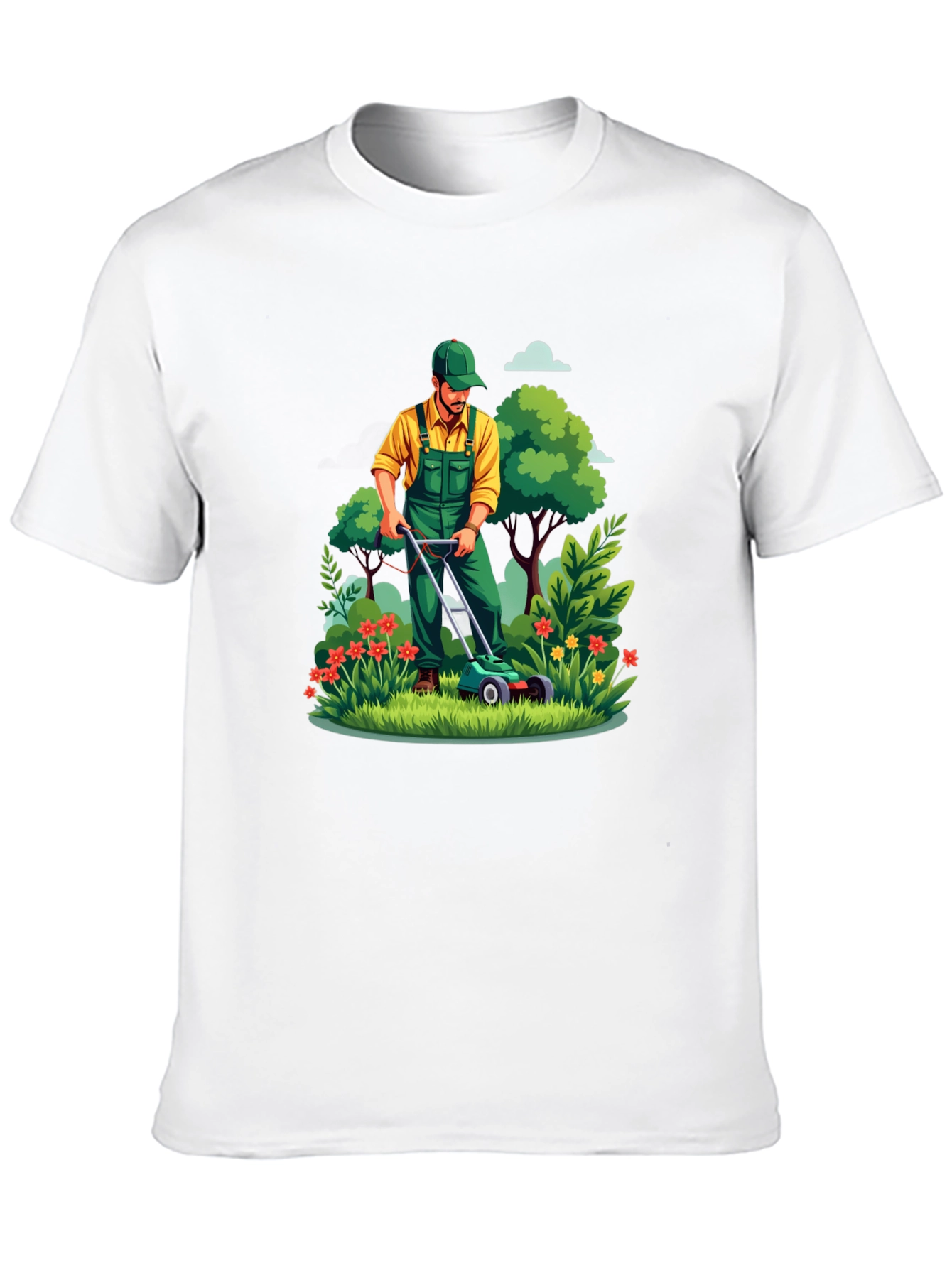 Gardener T-Shirt - Lawn Mowing Graphic Tee