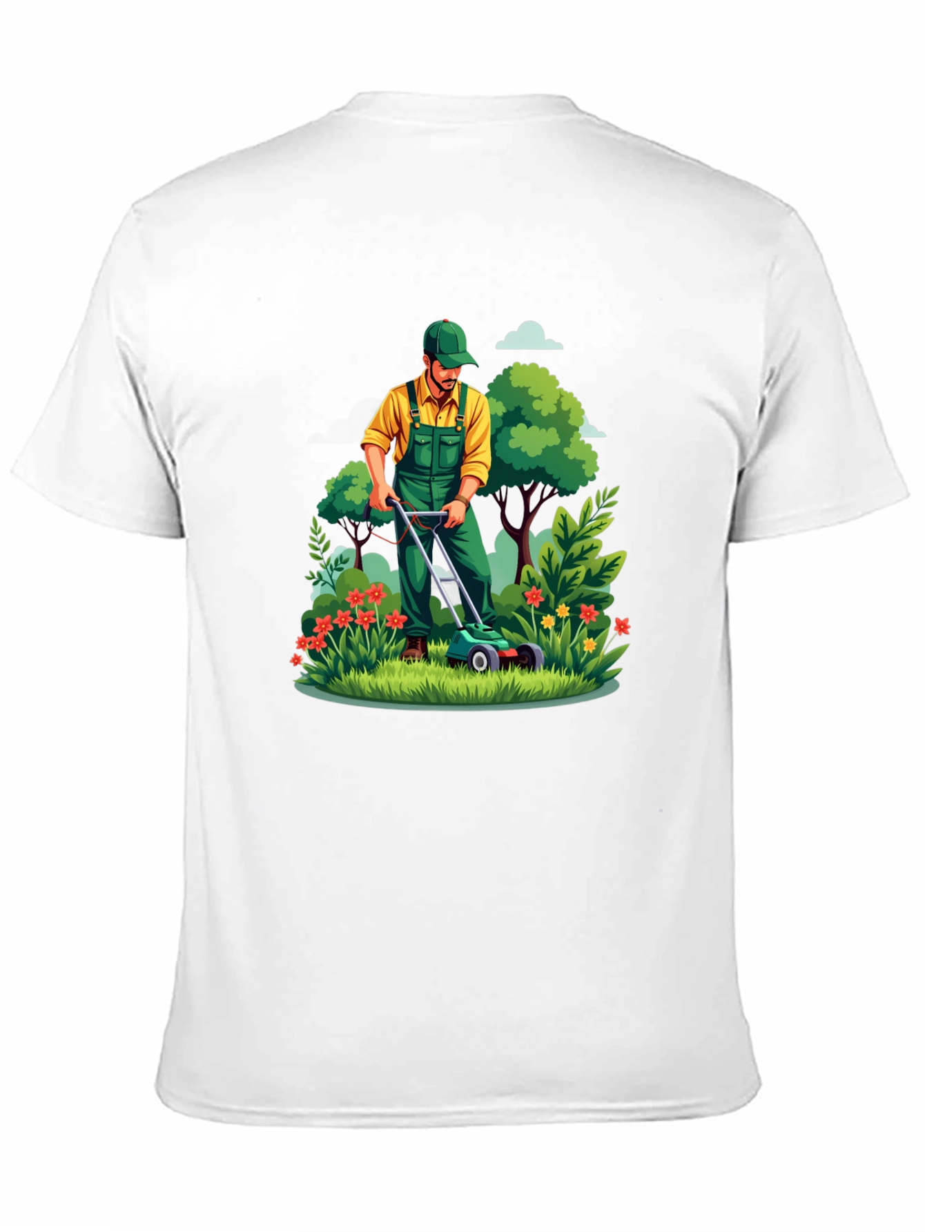Gardener T-Shirt - Lawn Mowing Graphic Tee