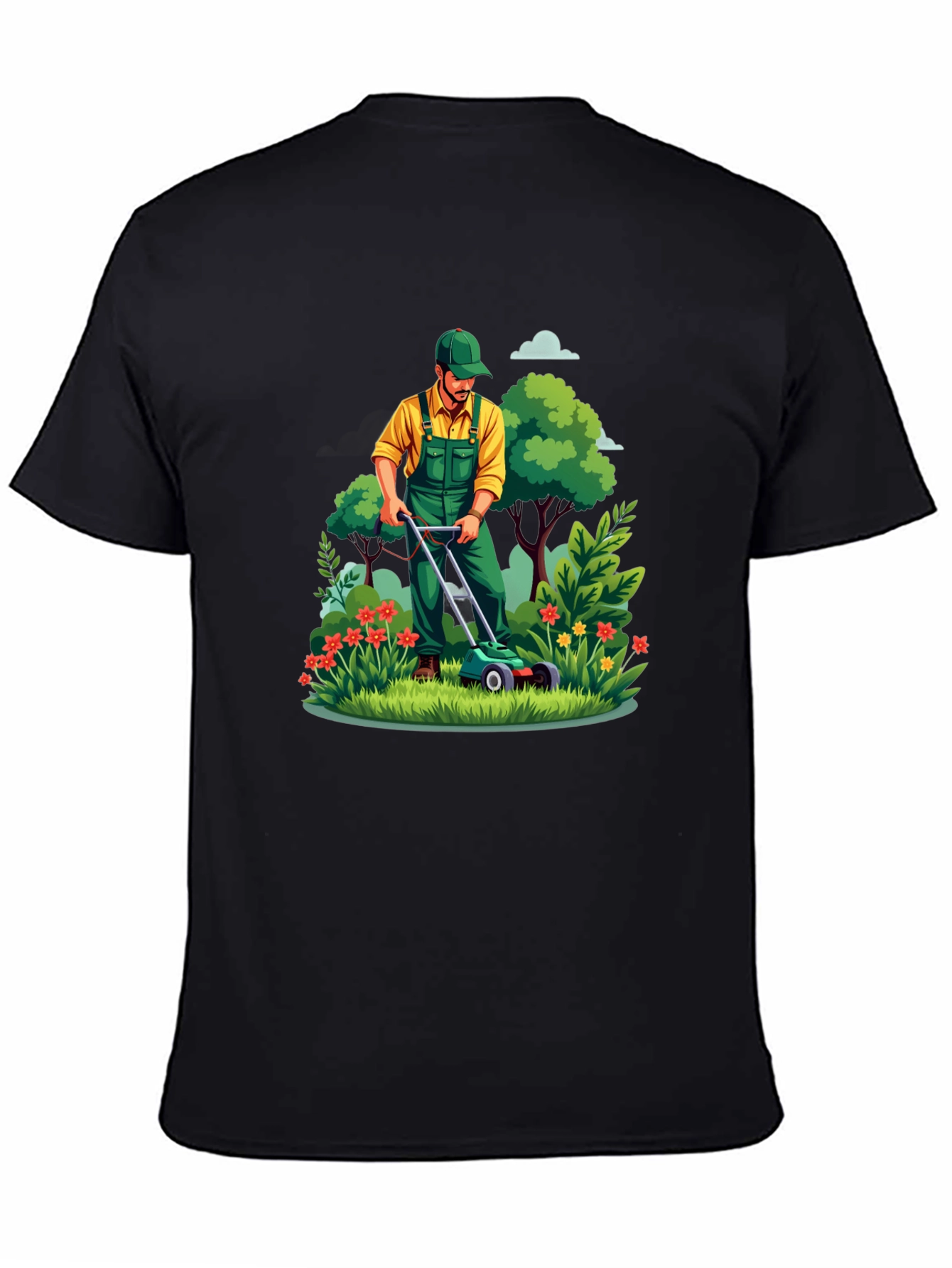 Gardener T-Shirt - Lawn Mowing Graphic Tee