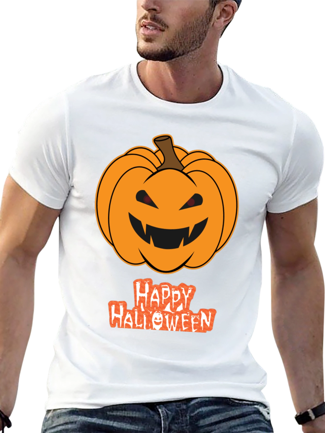 Halloween Pumpkin T-Shirt - Spooky Season Tee