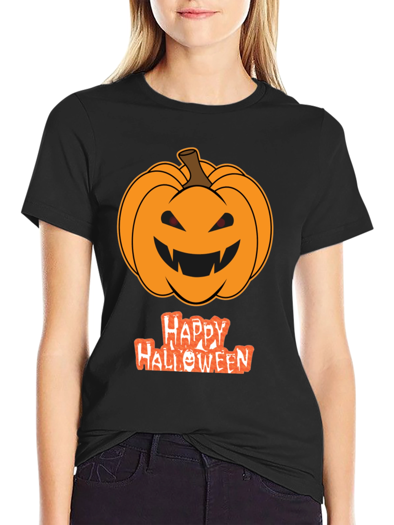 Halloween Pumpkin T-Shirt - Spooky Season Tee
