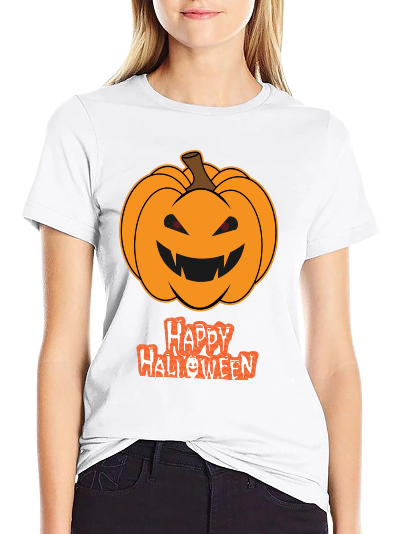 Halloween Pumpkin T-Shirt - Spooky Season Tee