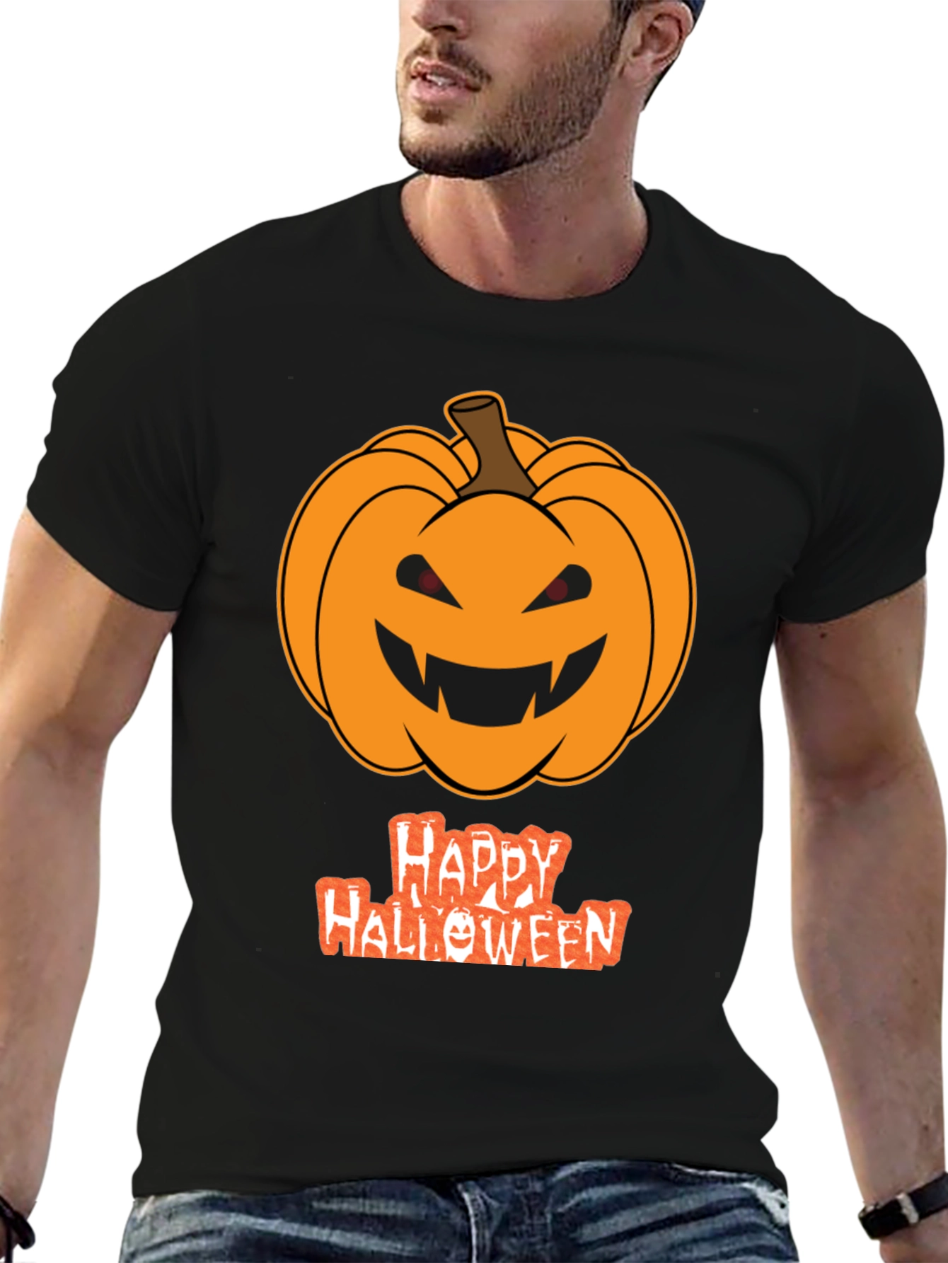 Halloween Pumpkin T-Shirt - Spooky Season Tee