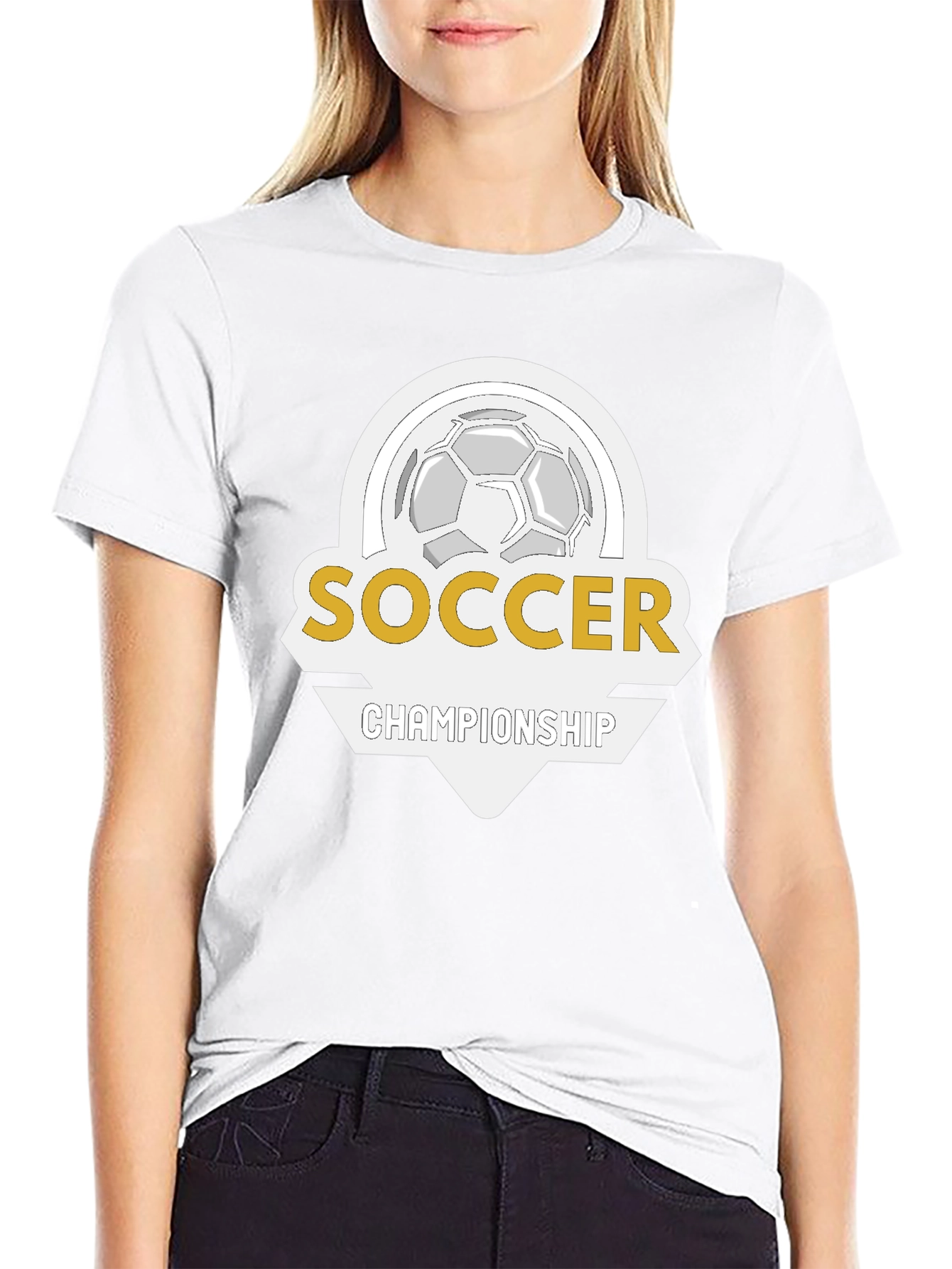 Soccer Championship T-Shirt - Black