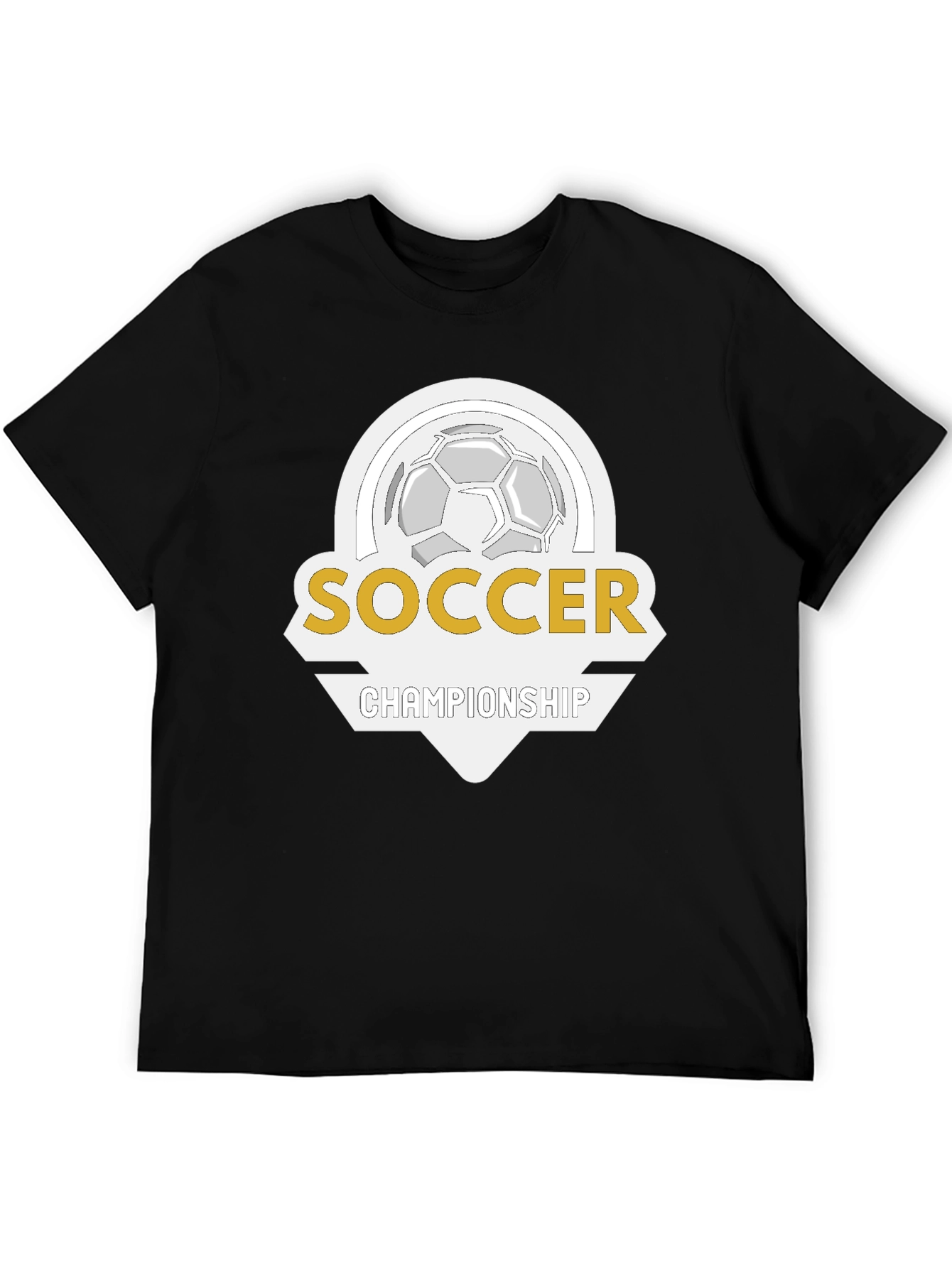 Soccer Championship T-Shirt - Black