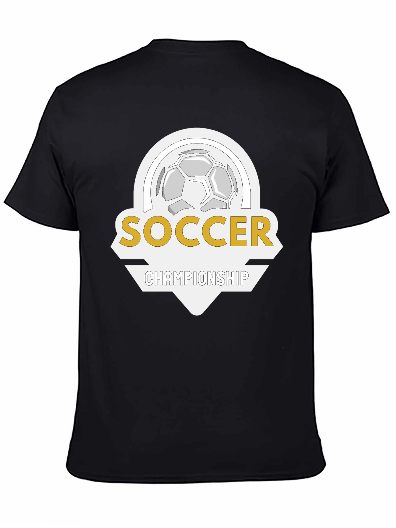 Soccer Championship T-Shirt - Black