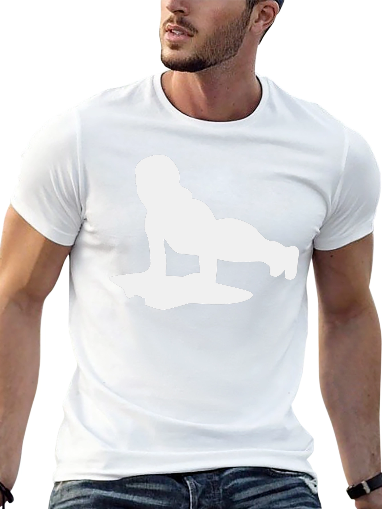 Yoga Pose Graphic T-Shirt - Black