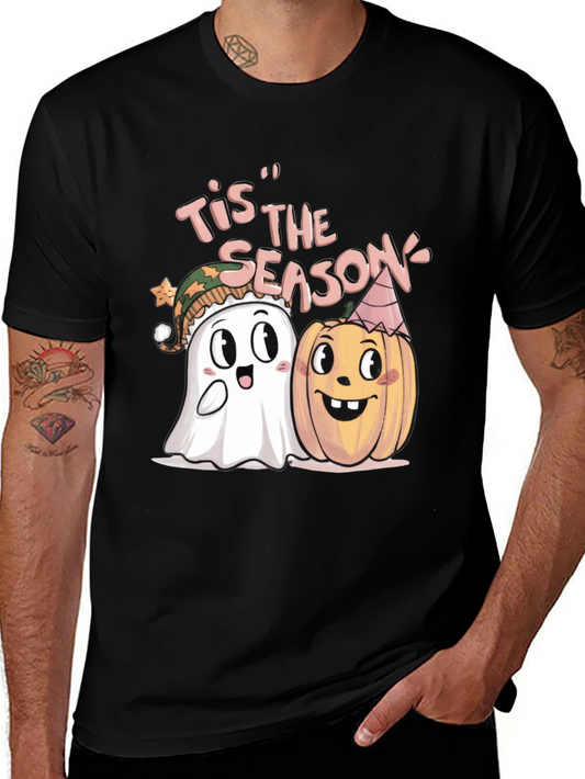 Tis the Season Halloween Ghost & Pumpkin T-Shirt