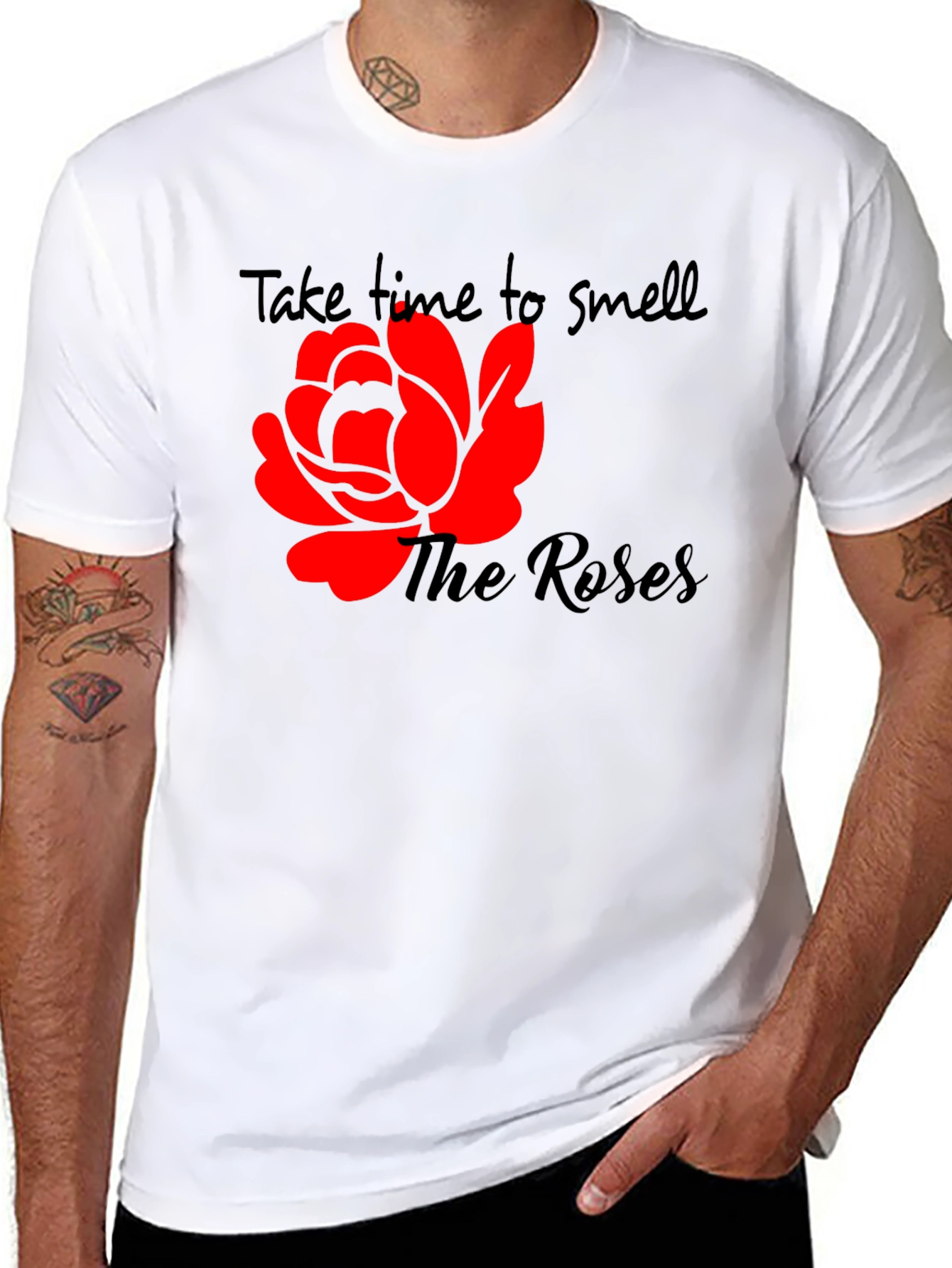 Black Take Time To Smell The Roses T-Shirt