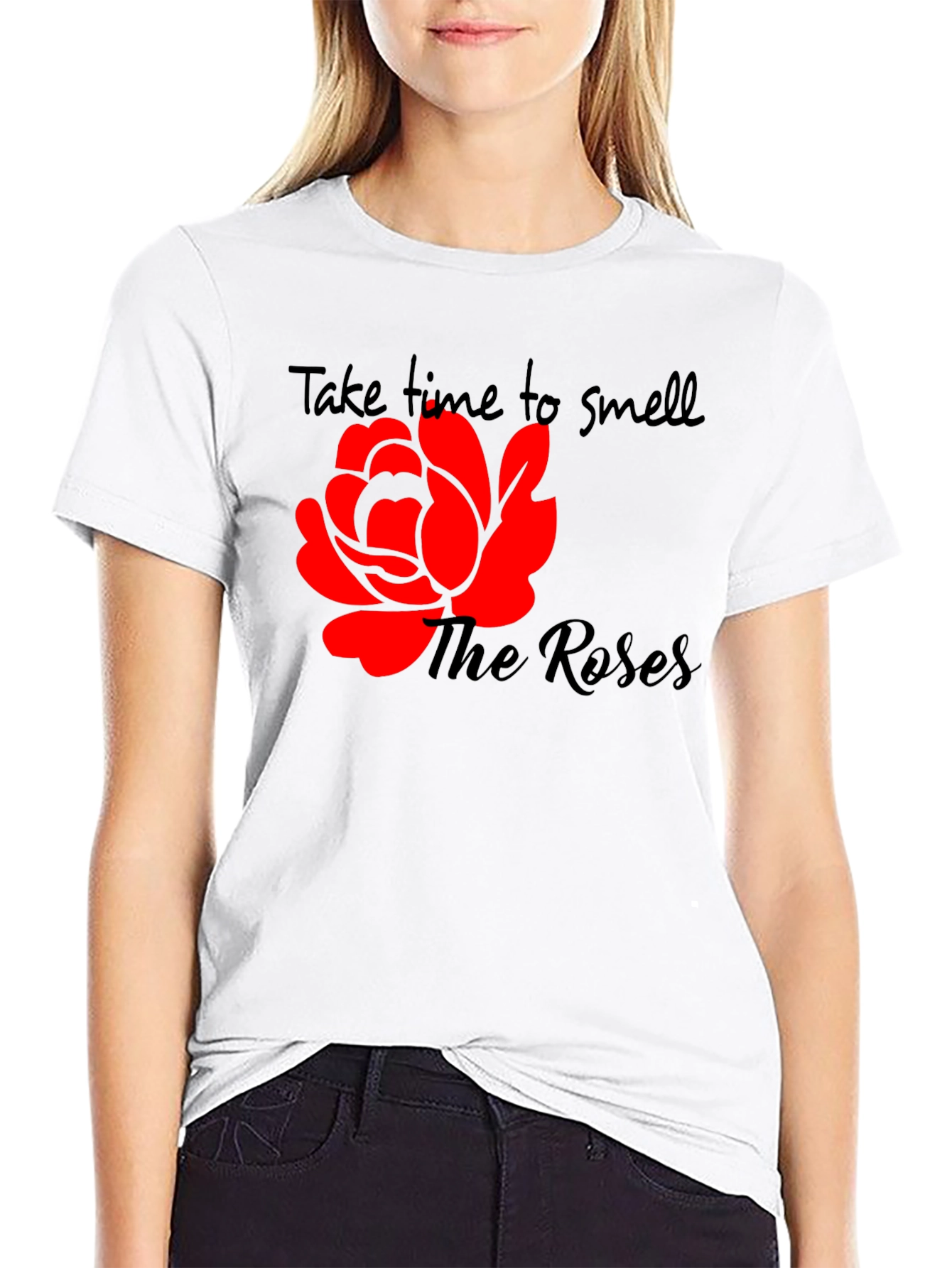Black Take Time To Smell The Roses T-Shirt