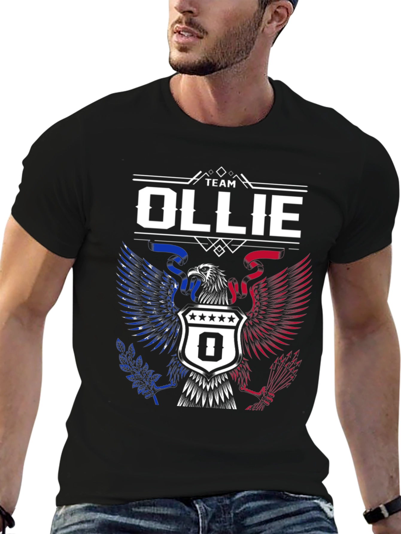 Team Ollie Eagle Patriotic T-Shirt
