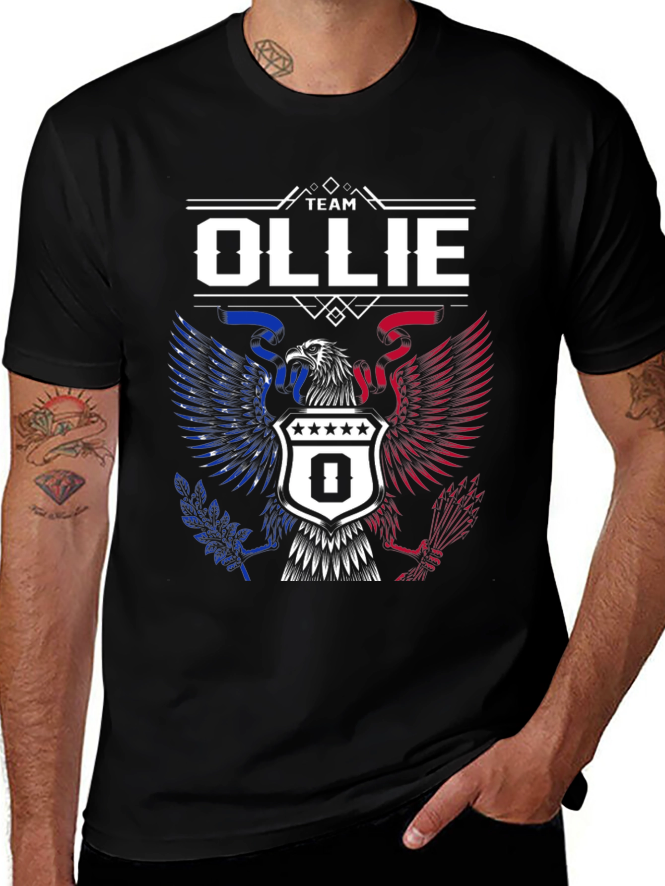 Team Ollie Eagle Patriotic T-Shirt