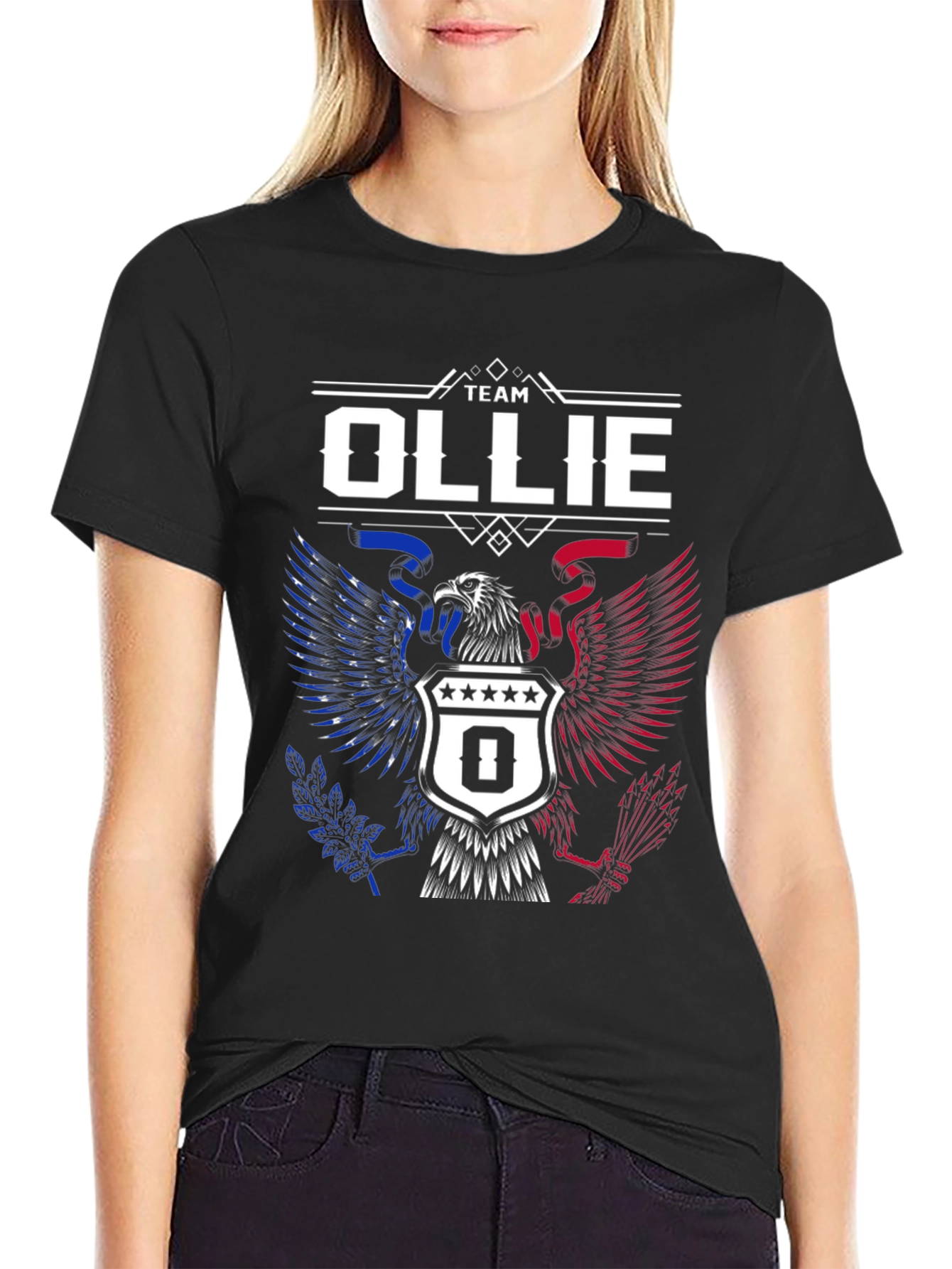 Team Ollie Eagle Patriotic T-Shirt