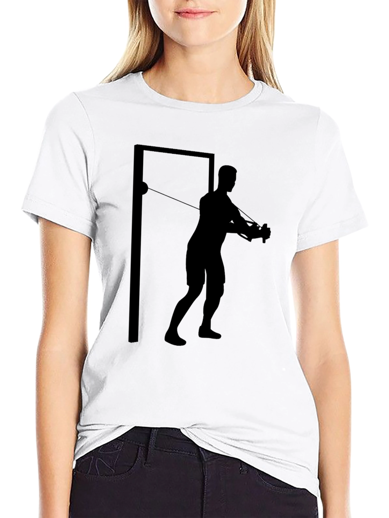 Workout Man Graphic T-Shirt - Black