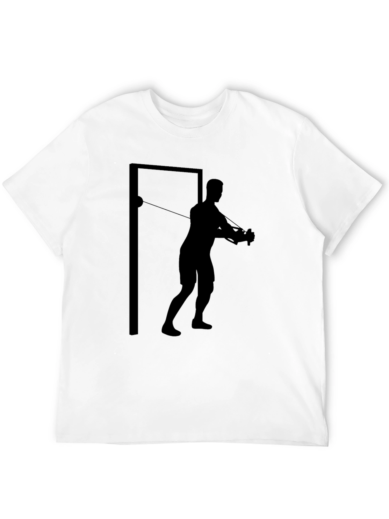 Workout Man Graphic T-Shirt - Black