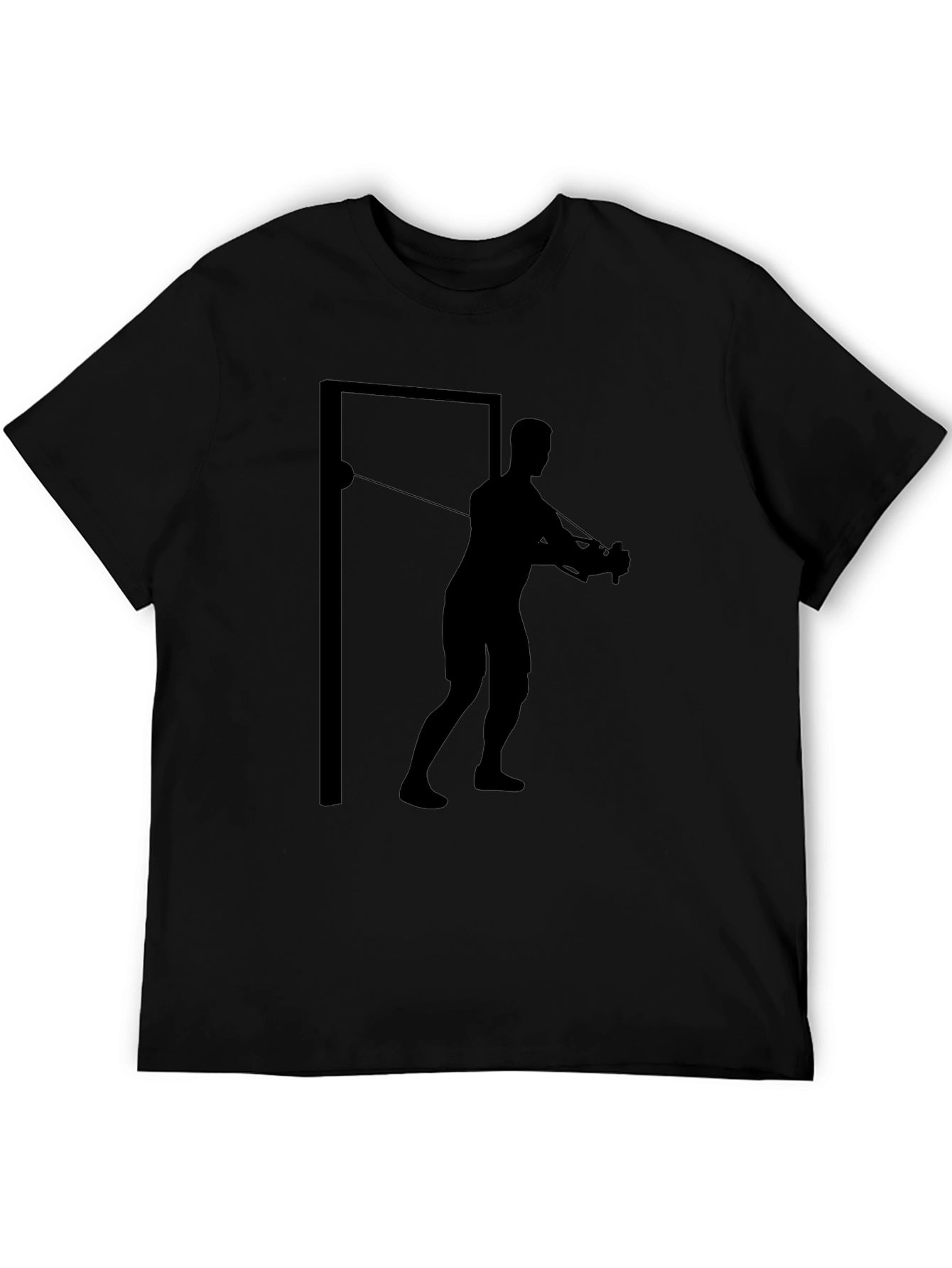 Workout Man Graphic T-Shirt - Black
