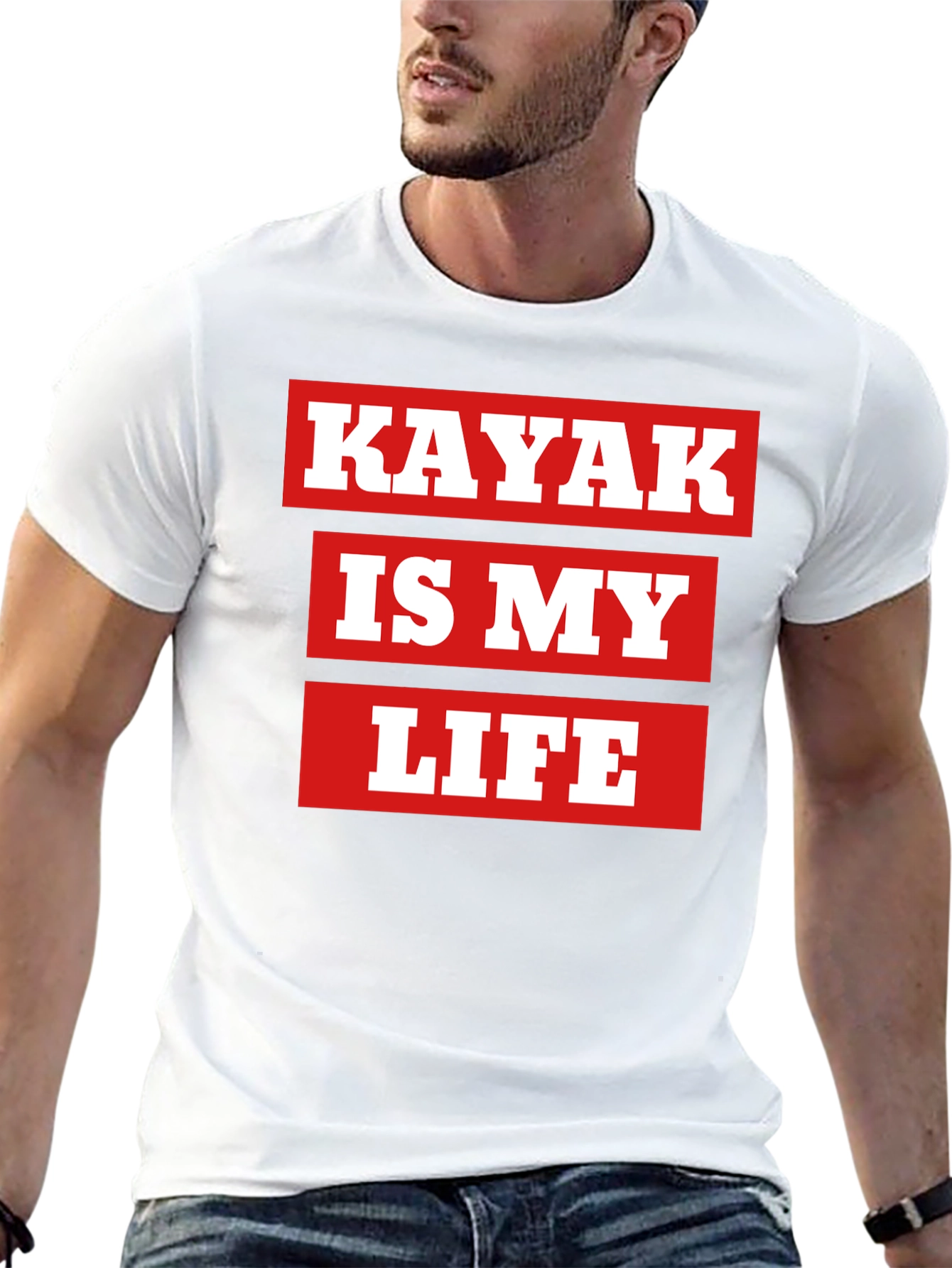 Kayak Is My Life T-Shirt - Bold Graphic Tee