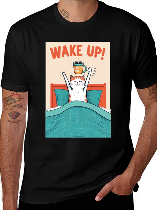 Wake Up Coffee Cat T-Shirt
