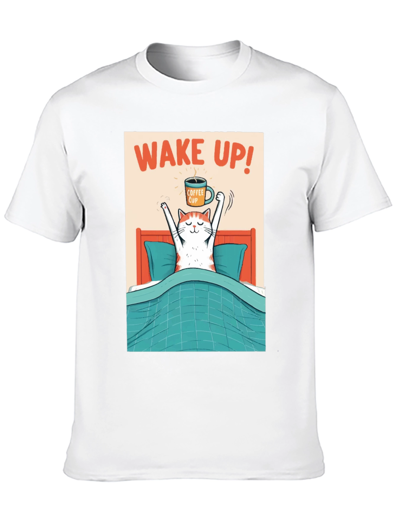 Wake Up Coffee Cat T-Shirt
