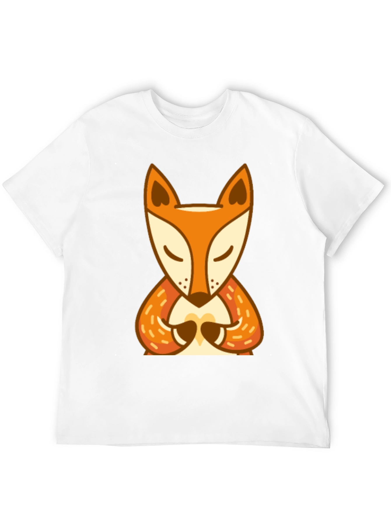 Zen Fox Graphic Tee - Meditating Animal Design
