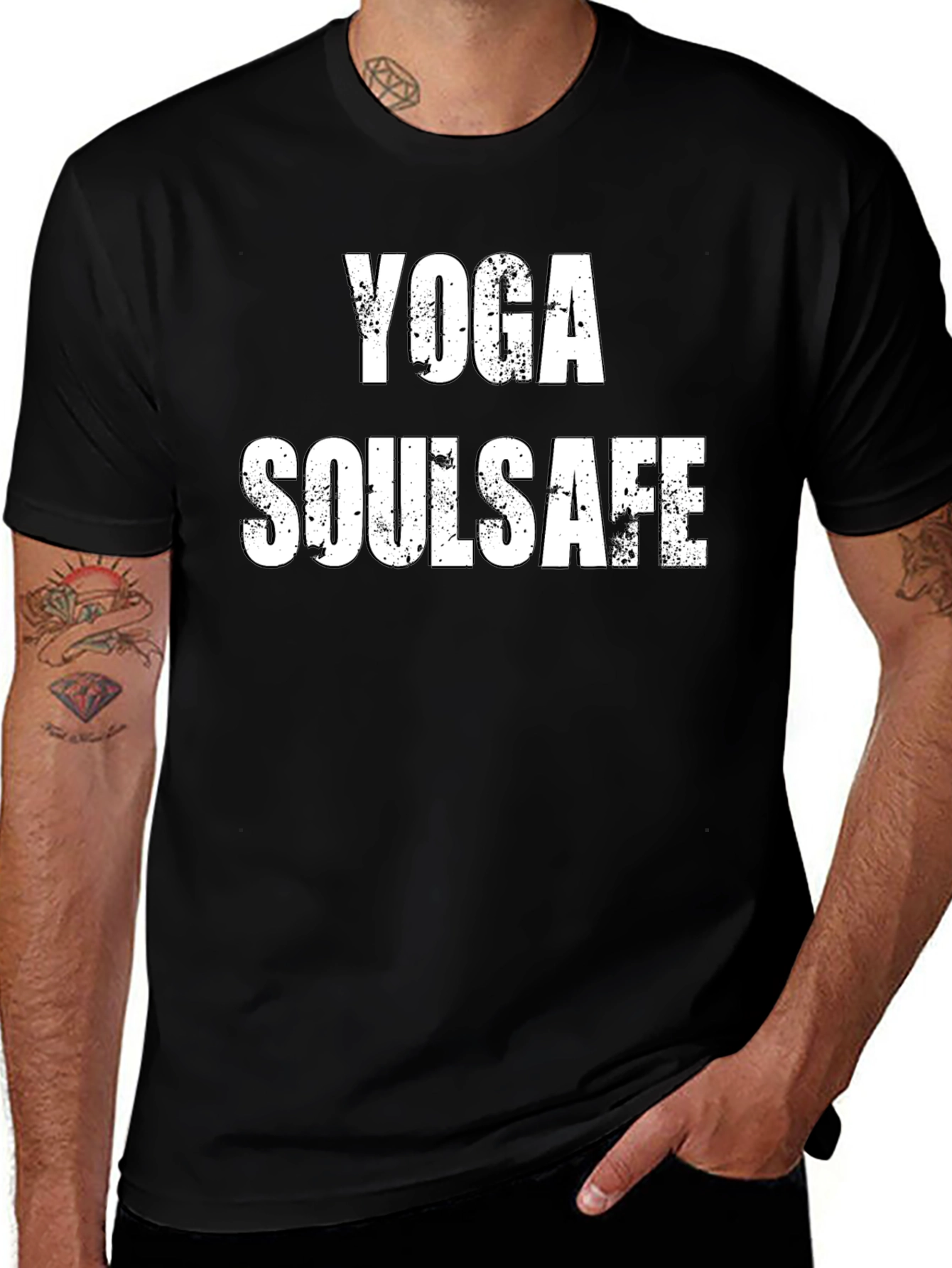 Yoga Soul Safe Graphic Tee - Black T-Shirt
