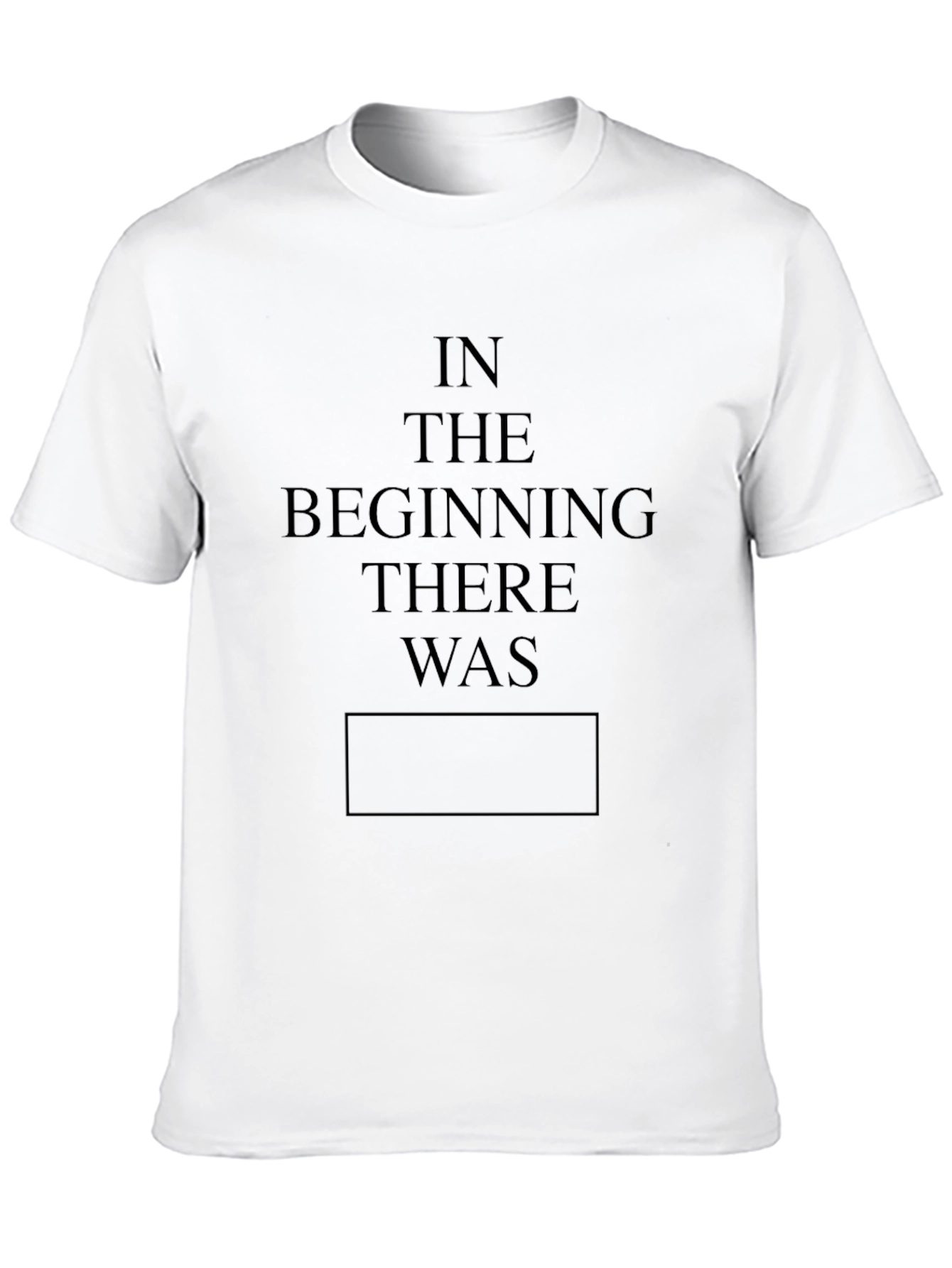 In the Beginning Black T-Shirt