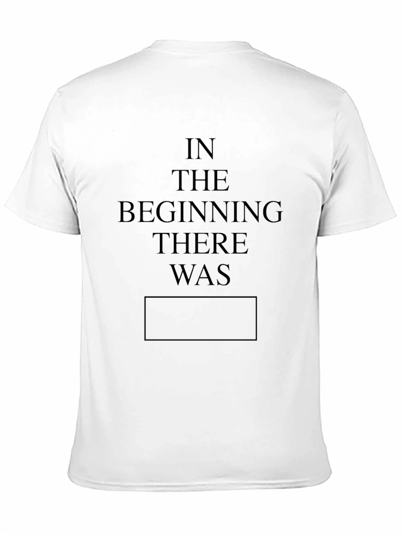 In the Beginning Black T-Shirt
