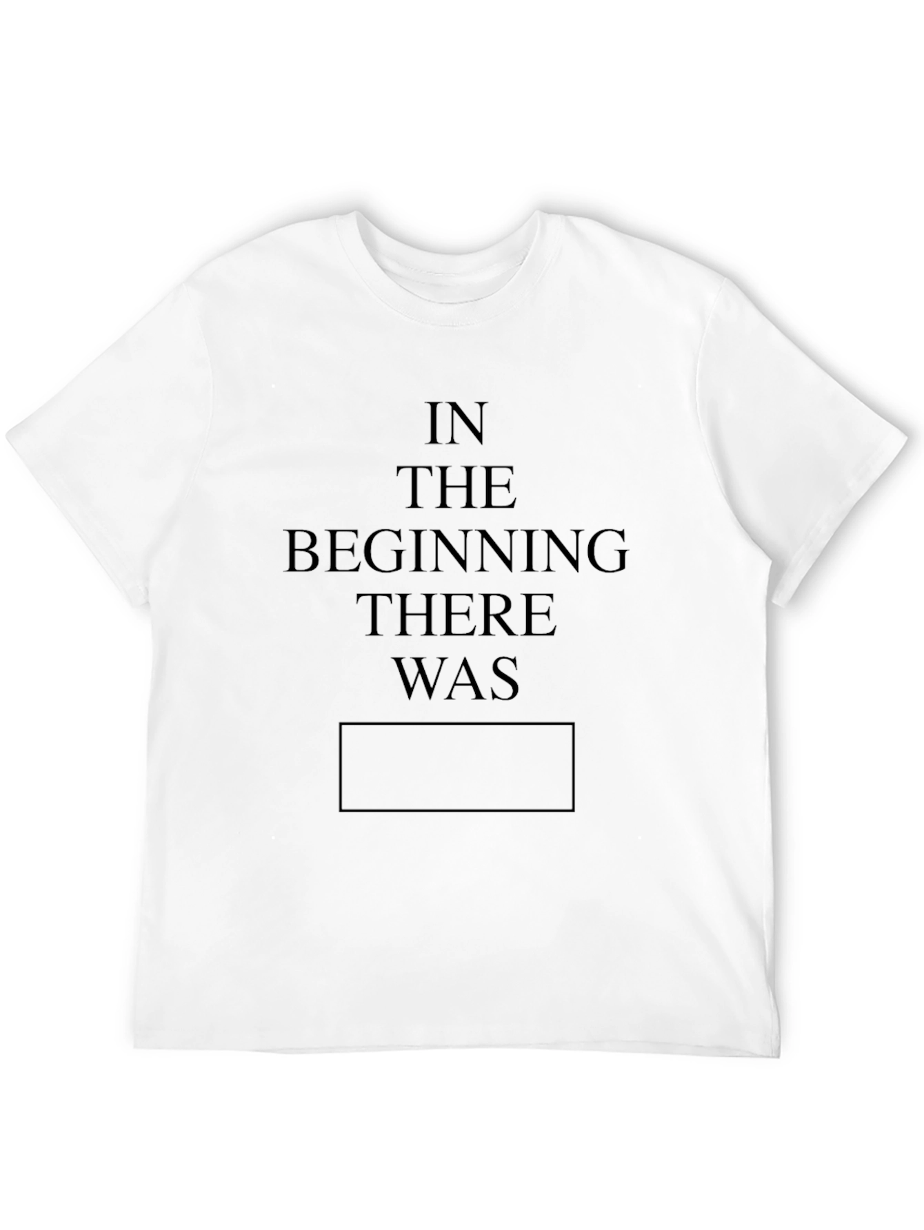 In the Beginning Black T-Shirt